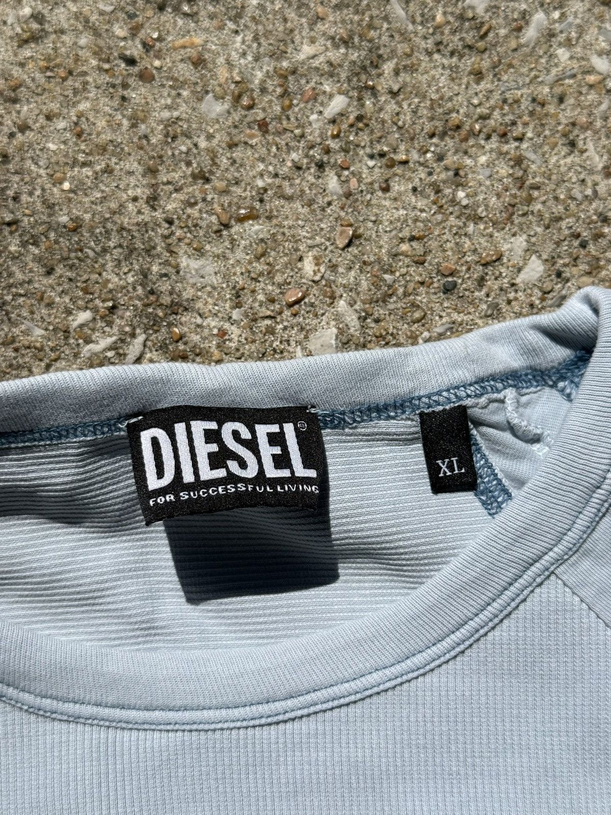 Diesel Y2K Blue Train Vent Tech Short-Sleeve Shirt Size XL / US 12-14 / IT 48-50 - 2 Thumbnail