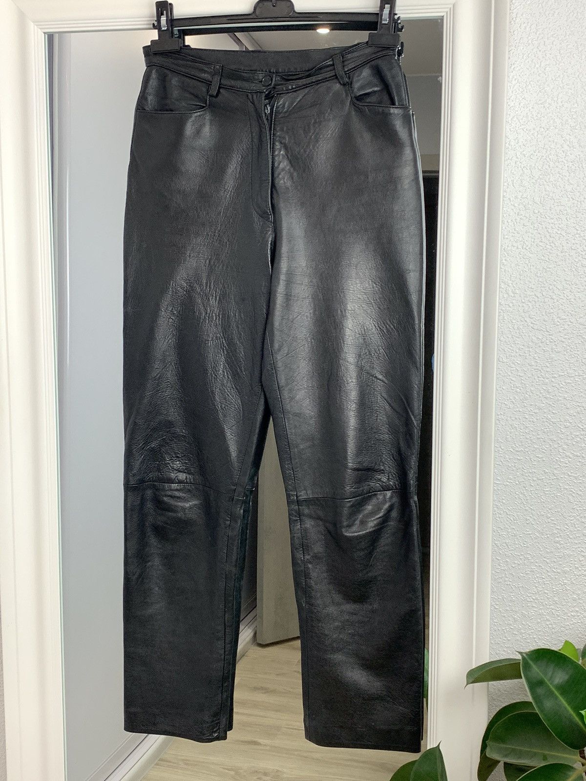 Calvin Klein Vintage Calvin Klein Jeans Leather Trousers Pants Opium Y2K Size 32" / US 10 / IT 46 - 2 Thumbnail