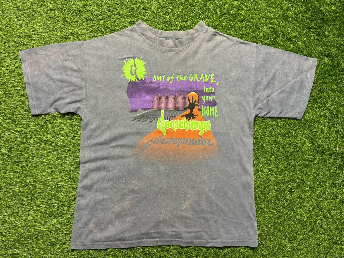 image of Free Style x Movie Goosebump - Distress Movie Tshirt in Blue, Men's (Size Medium)