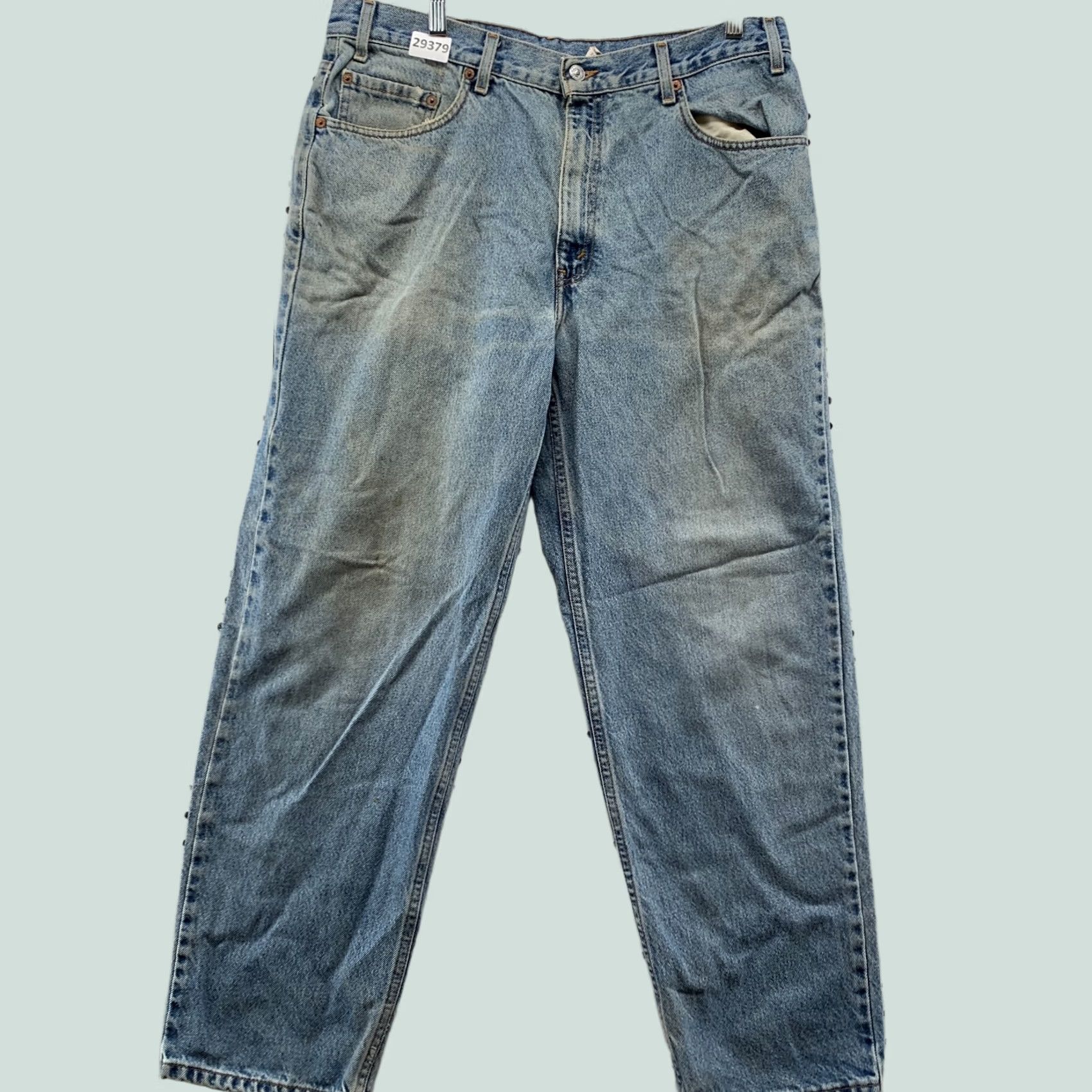 Levi's Vintage 90s Levi'S 550 Denim Blue Jeans Mens Size Fits 35X28.5 Relaxed Straight Size US 35 - 1 Thumbnail