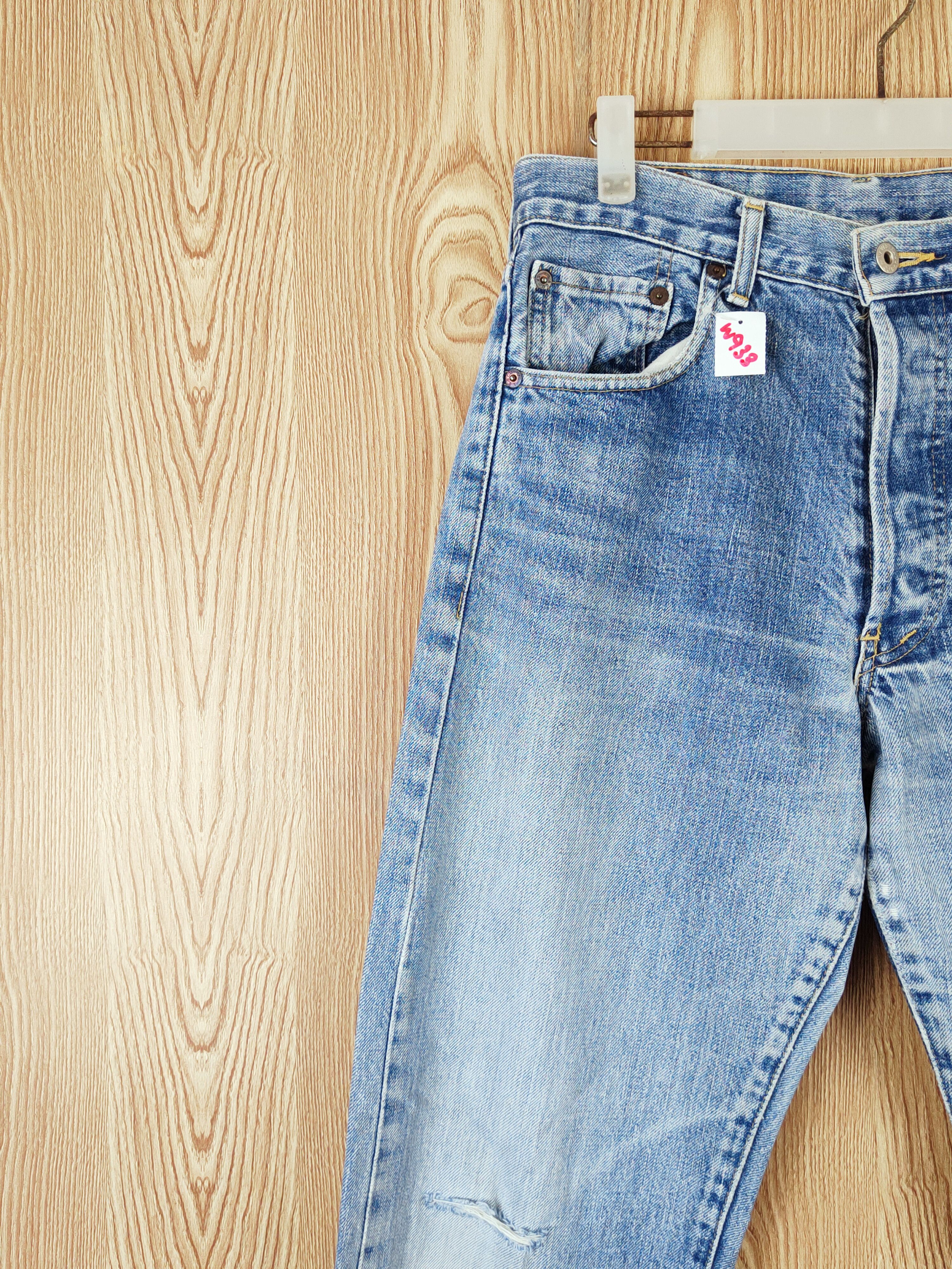 Levi's Levi's faded selvadge vintage Distressed Ripped Jeans #W933 Size US 30 / EU 46 - 3 Thumbnail