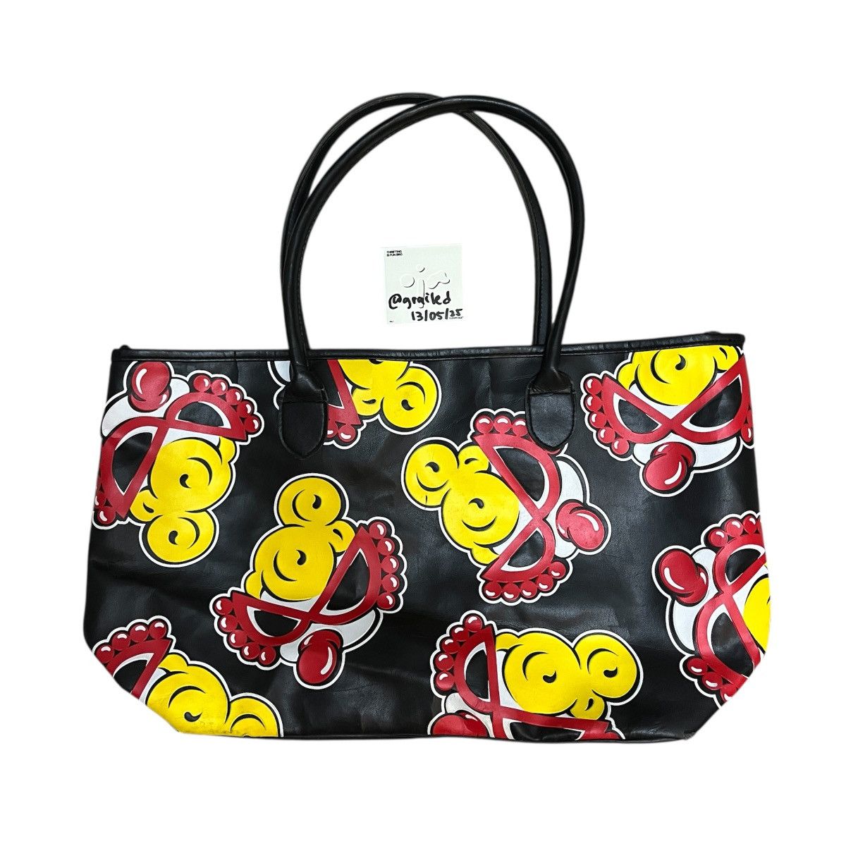 Hysteric Glamour Big Logo Tote Bag in Black, Men's