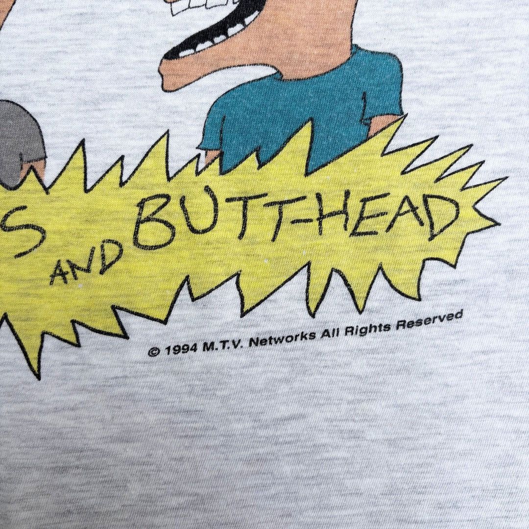 Hanes × Mtv × Vintage Beavis & Butthead 1994 90s Vintage MTV Cartoon Rare T-Shirt Size US L / EU 52-54 / 3 - 3 Thumbnail