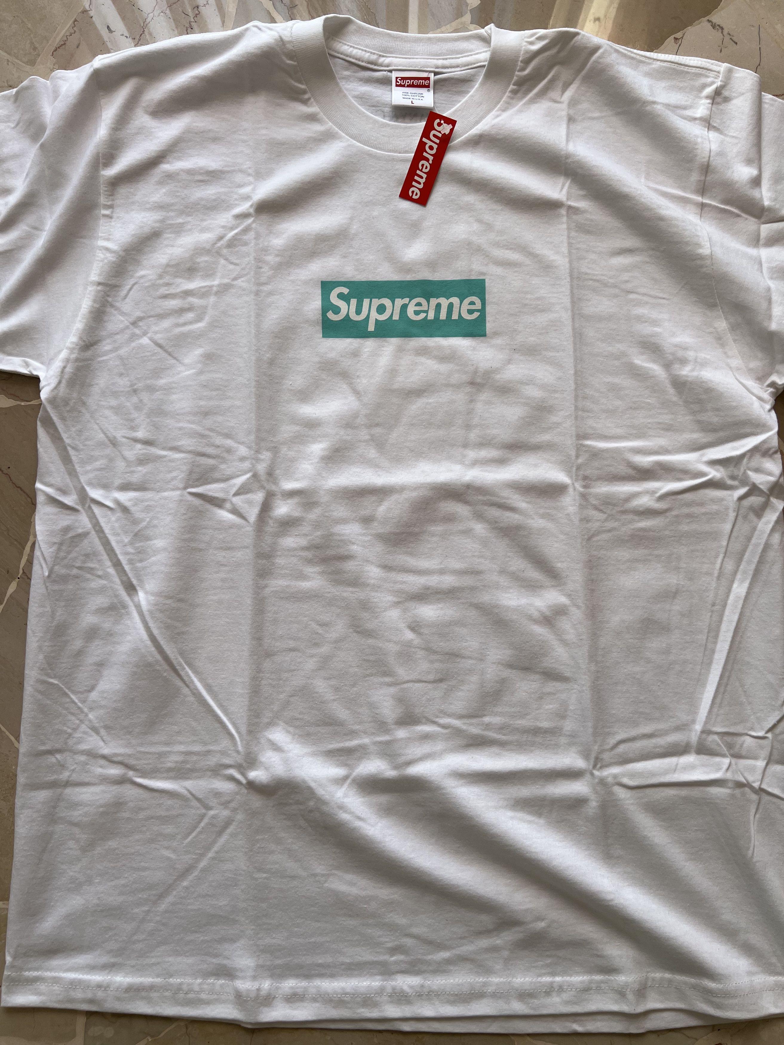 Supreme × Tiffany & Co. Supreme T-shirt con Logo Supreme x Tiffany & Co large Size US L / EU 52-54 / 3 - 13 Thumbnail