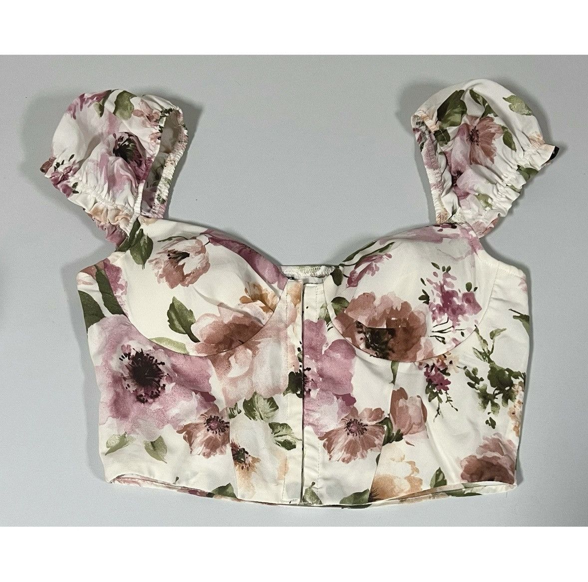 Windsor Smith Windsor Floral Corset Bustier Crop Top Shirt Blouse Size S🌸✨ Size S / US 4 / IT 40 - 2 Thumbnail