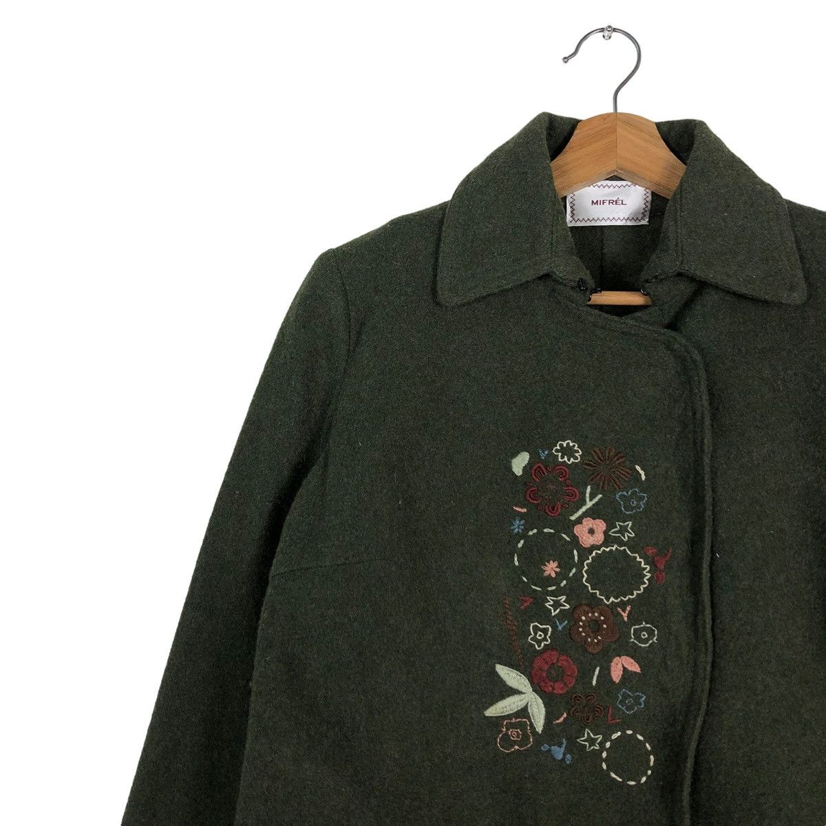 Japanese Brand 🔥CROPPED WOOL BIKER JACKET MIFREL JAPAN ISSEY MIYAKE Size US M / EU 48-50 / 2 - 4 Thumbnail