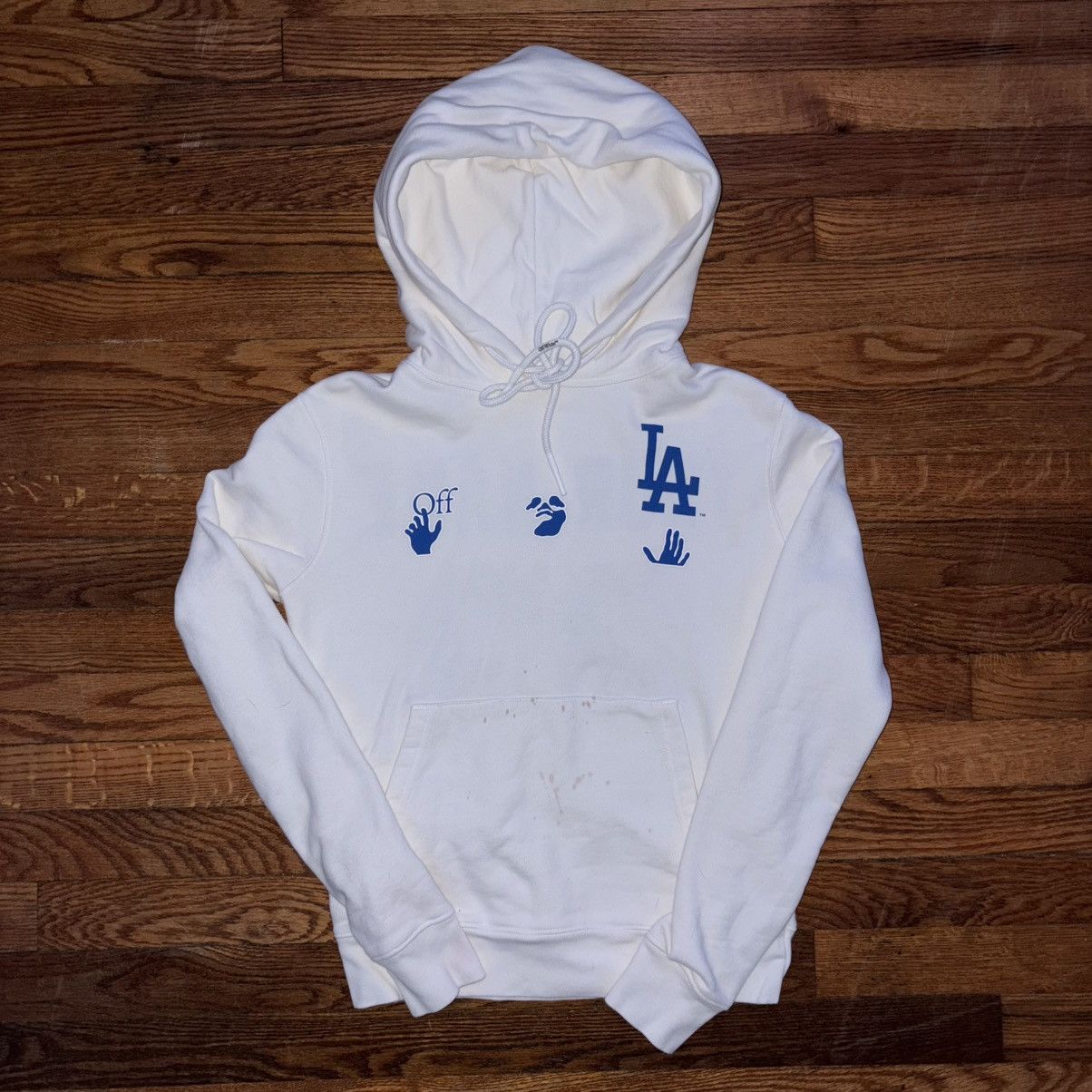 MLB × Off-White OFF-WHITE x MLB Los Angeles Dodgers Hoodie Size US XXS / EU 40 - 10 Thumbnail