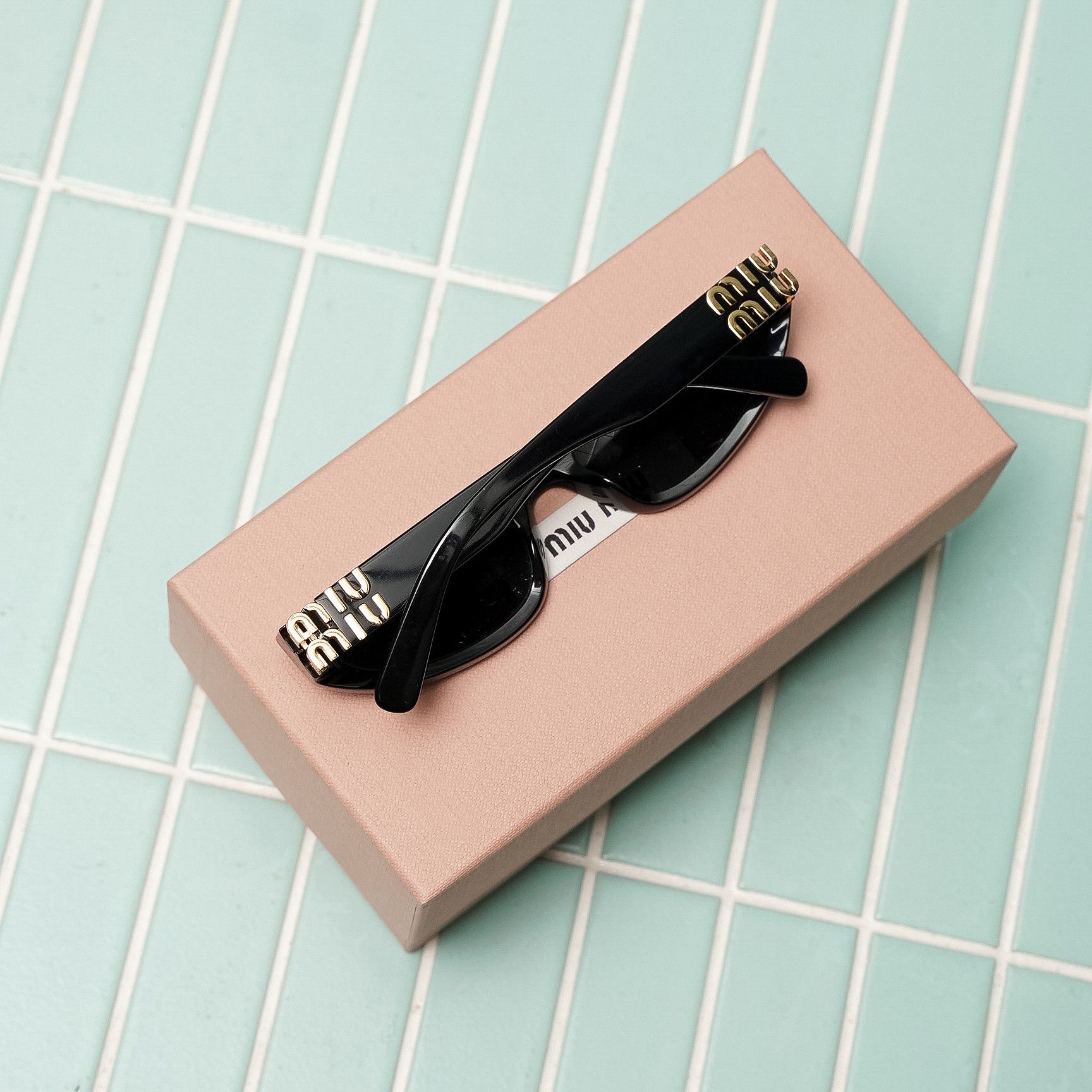 Miu Miu MIU MIU MU 07ZS 1AB5S0 Sunglasses BLACK Size ONE SIZE - 8 Thumbnail
