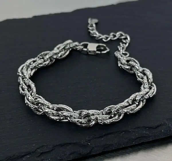 Jewelry Rope Chain Link Bracelet Size ONE SIZE - 4 Thumbnail