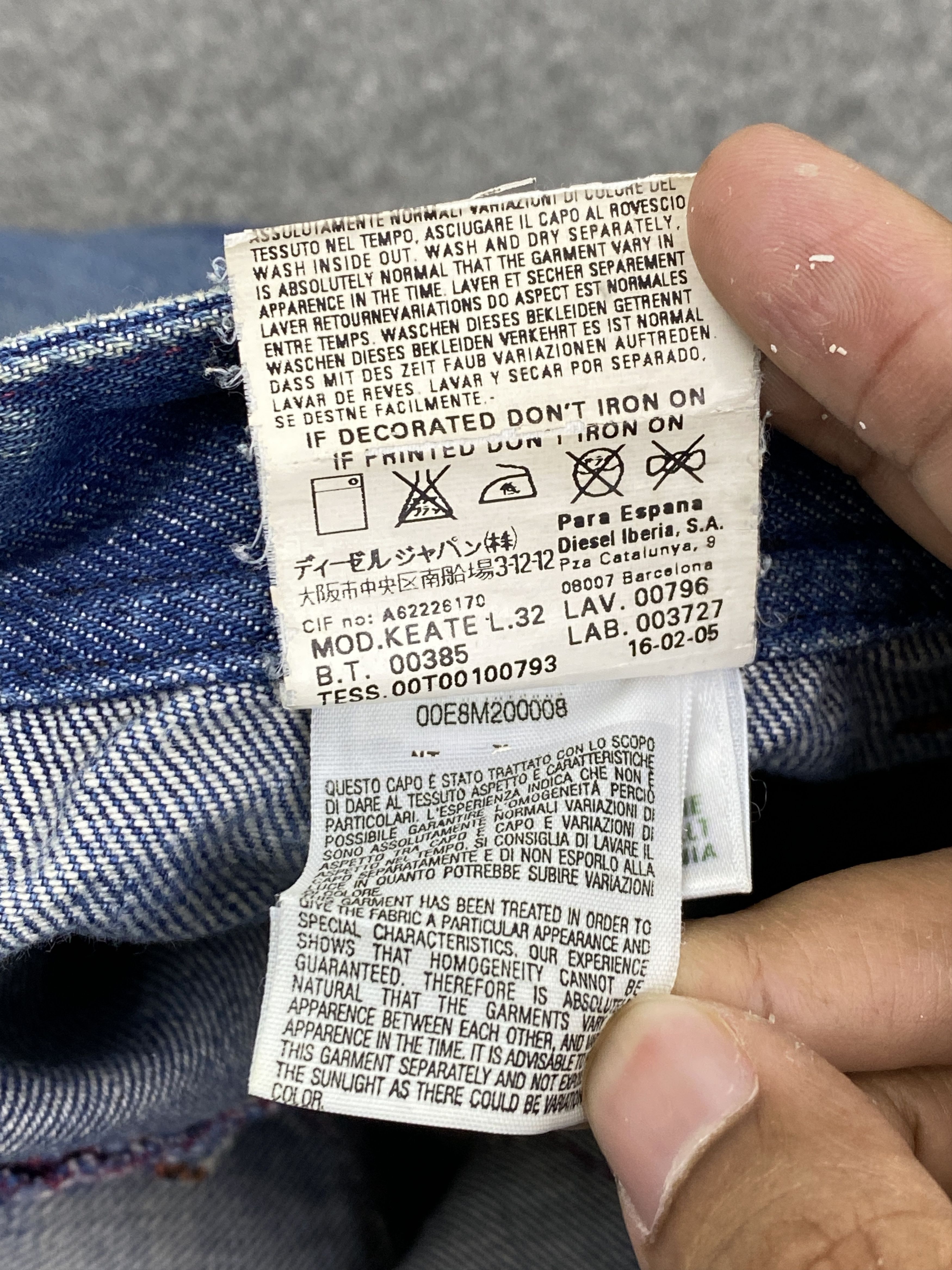 Diesel Vintage Diesel Multi Pocket Denim Blue Jeans DP2744 Size US 28 / EU 44 - 6 Thumbnail