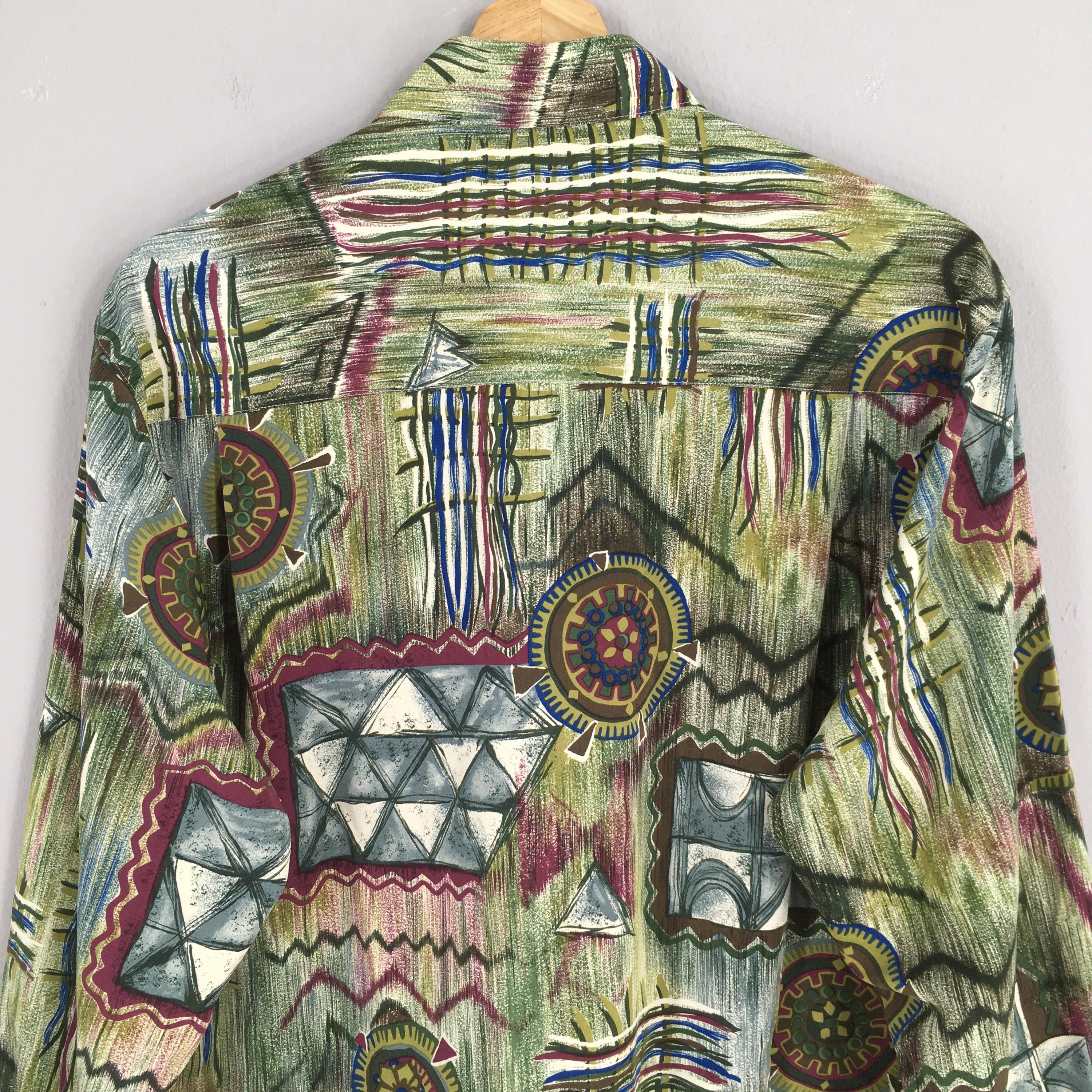90s Arnold Palmer Renown Abstract Multicolor Shirt Medium