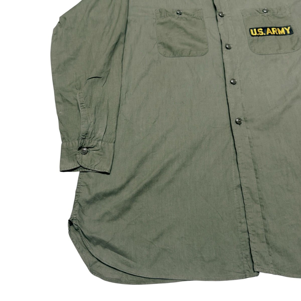Vintage Vintage 40s 50s USN N-3 Poplin Shirt Size US XL / EU 56 / 4 - 4 Thumbnail