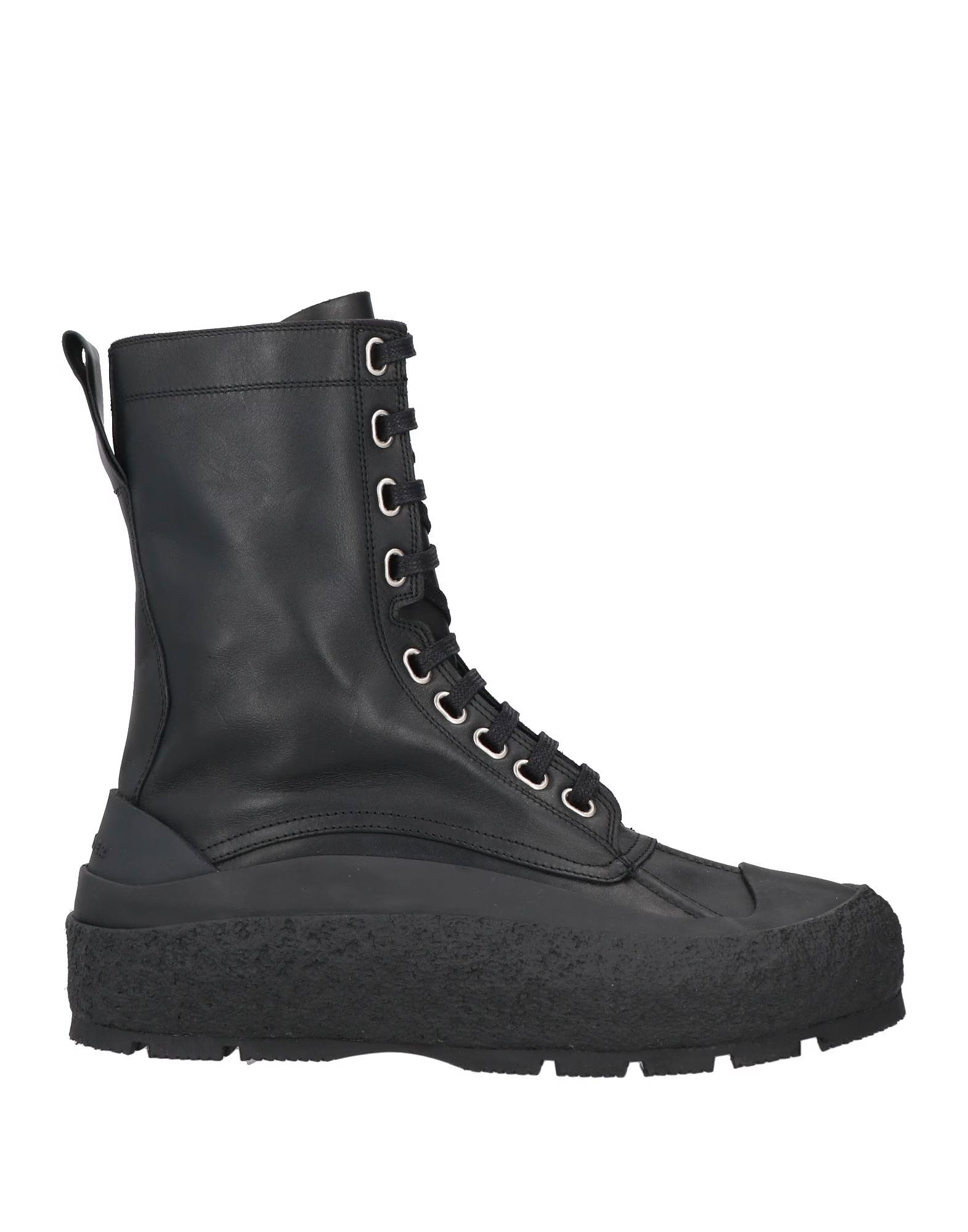 Jil Sander o1tko10426 Leather Ankle Boots in Black Size US 9 / EU 42 - 1 Thumbnail
