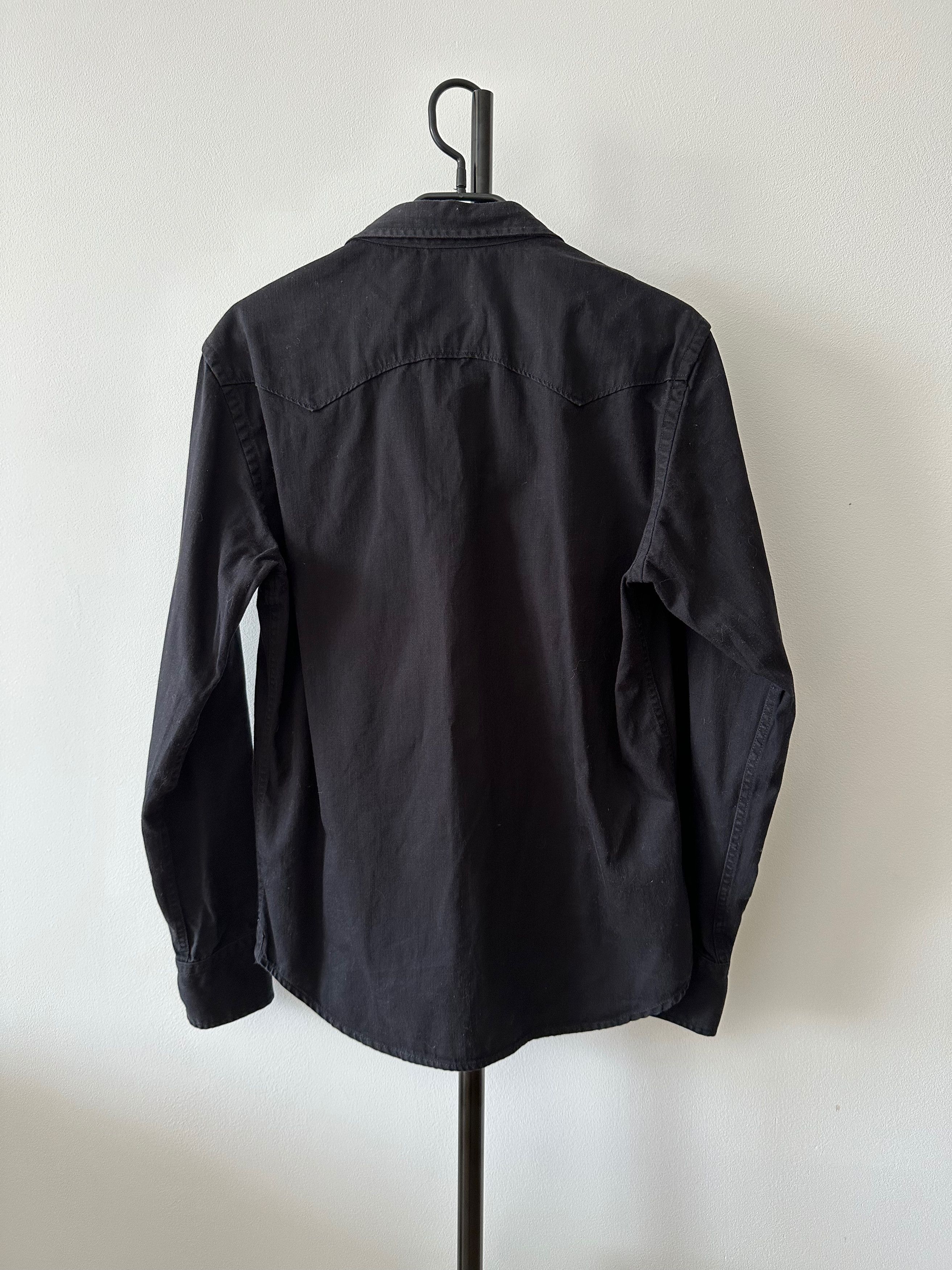 Replay Replay black denim snap button shirt Size US M / EU 48-50 / 2 - 7 Thumbnail