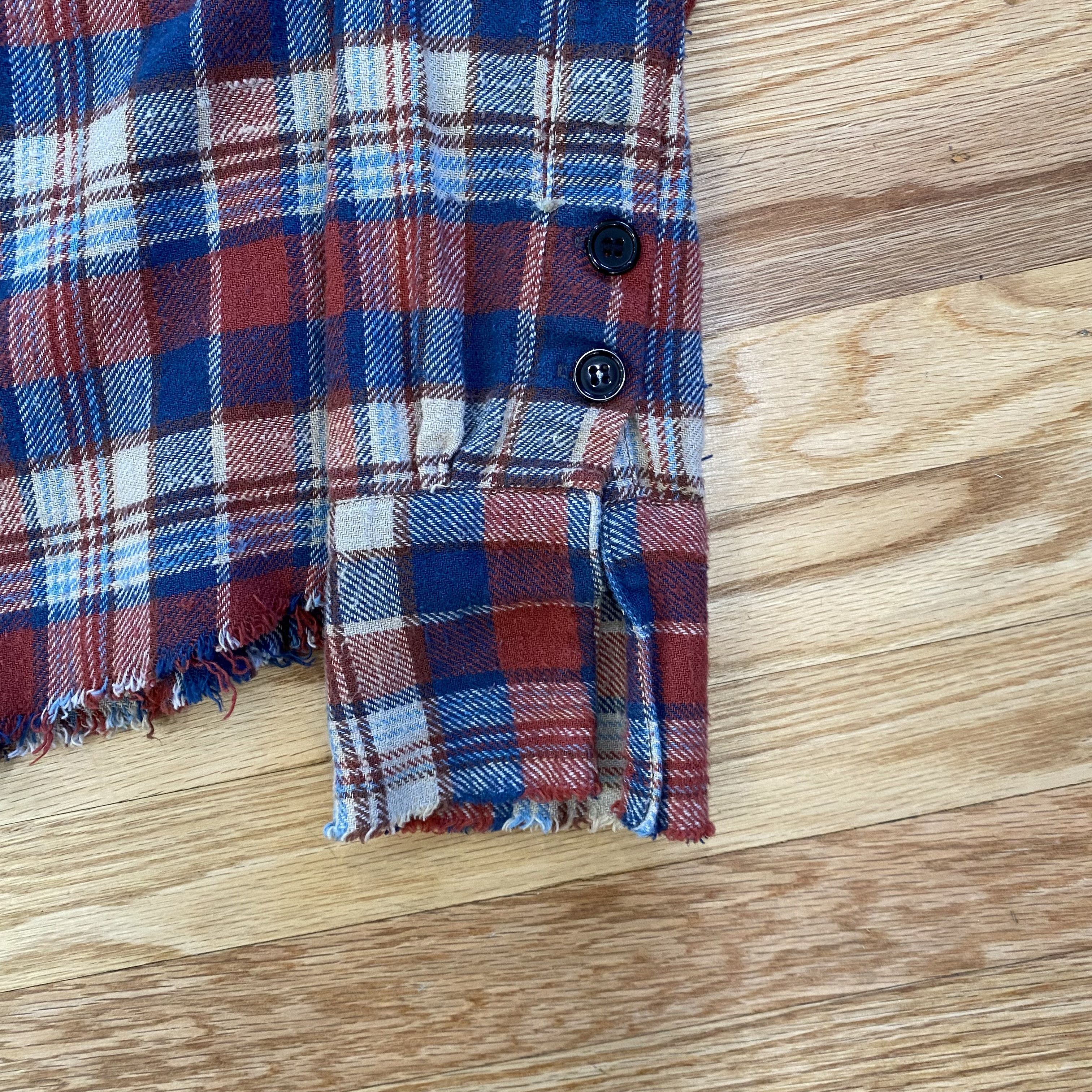 Greg Lauren Greg Lauren 2 Tone Flannel Christian Studio Kimono Size US XS / EU 42 / 0 - 8 Thumbnail