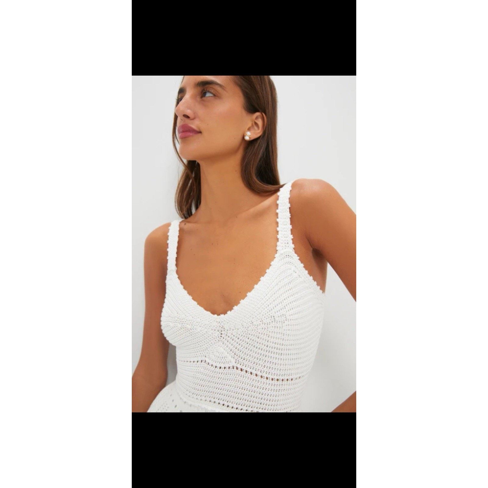 blue pointelle knit midi dress self-portrait - Blue Pointelle Knit Dress main image 0