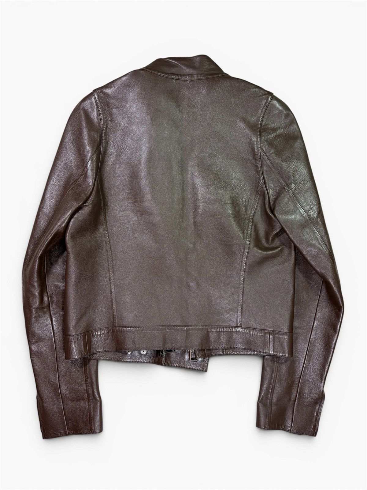 Gucci 00's Brown Leather Jacket by Gucci Size US M / EU 48-50 / 2 - 2 Thumbnail