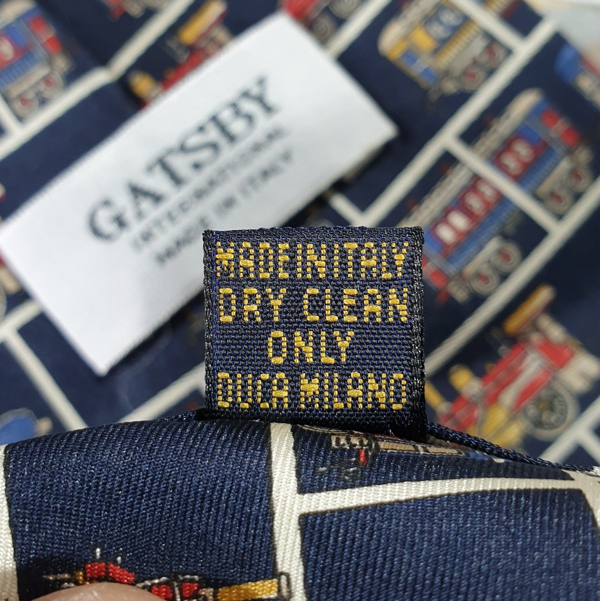 Other GATSBY International Silk Tie With Locomotives Made In Italy Size ONE SIZE - 18 Thumbnail