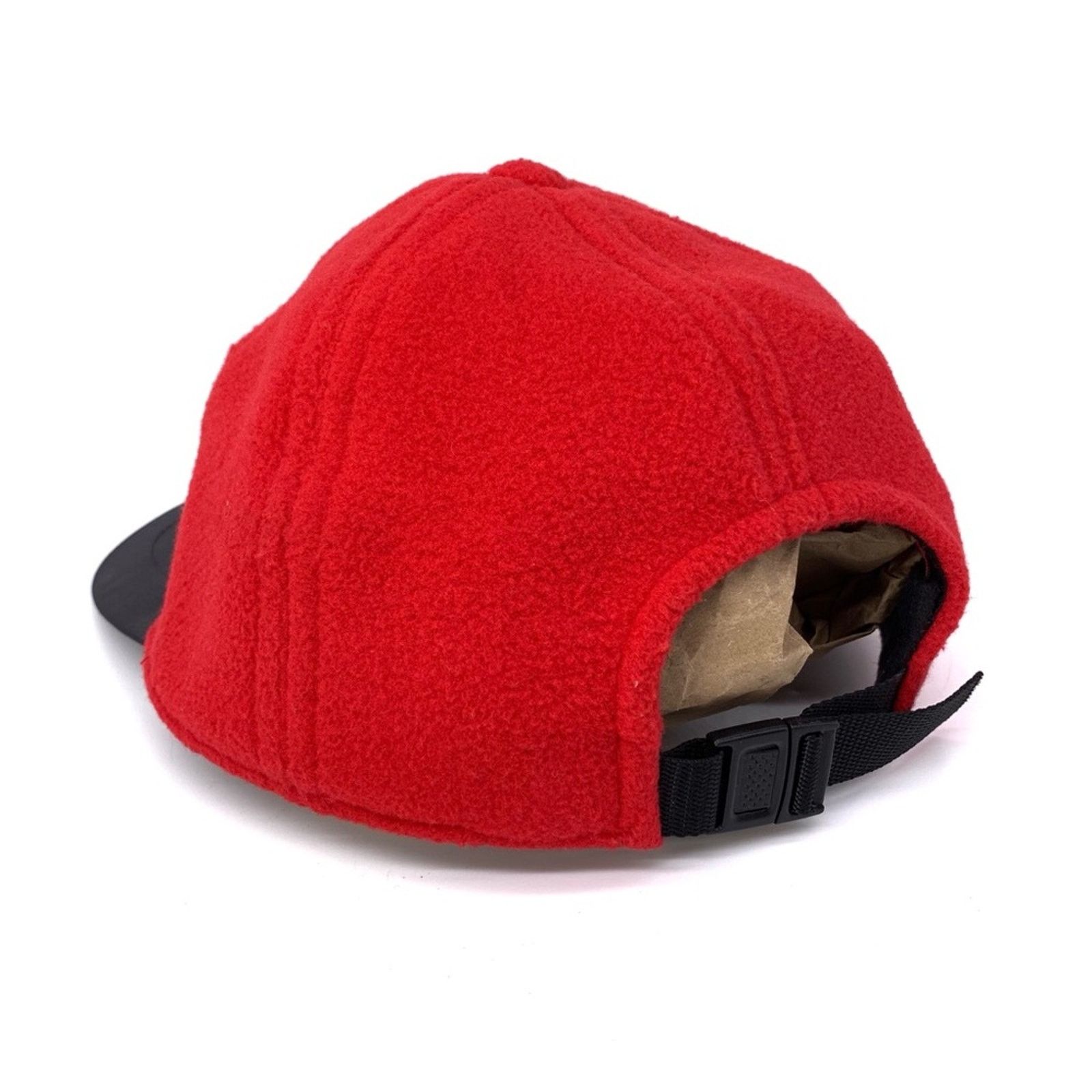 Eddie Bauer VTG EDDIE BAUER Fleece Cap Red Black Size ONE SIZE - 5 Thumbnail