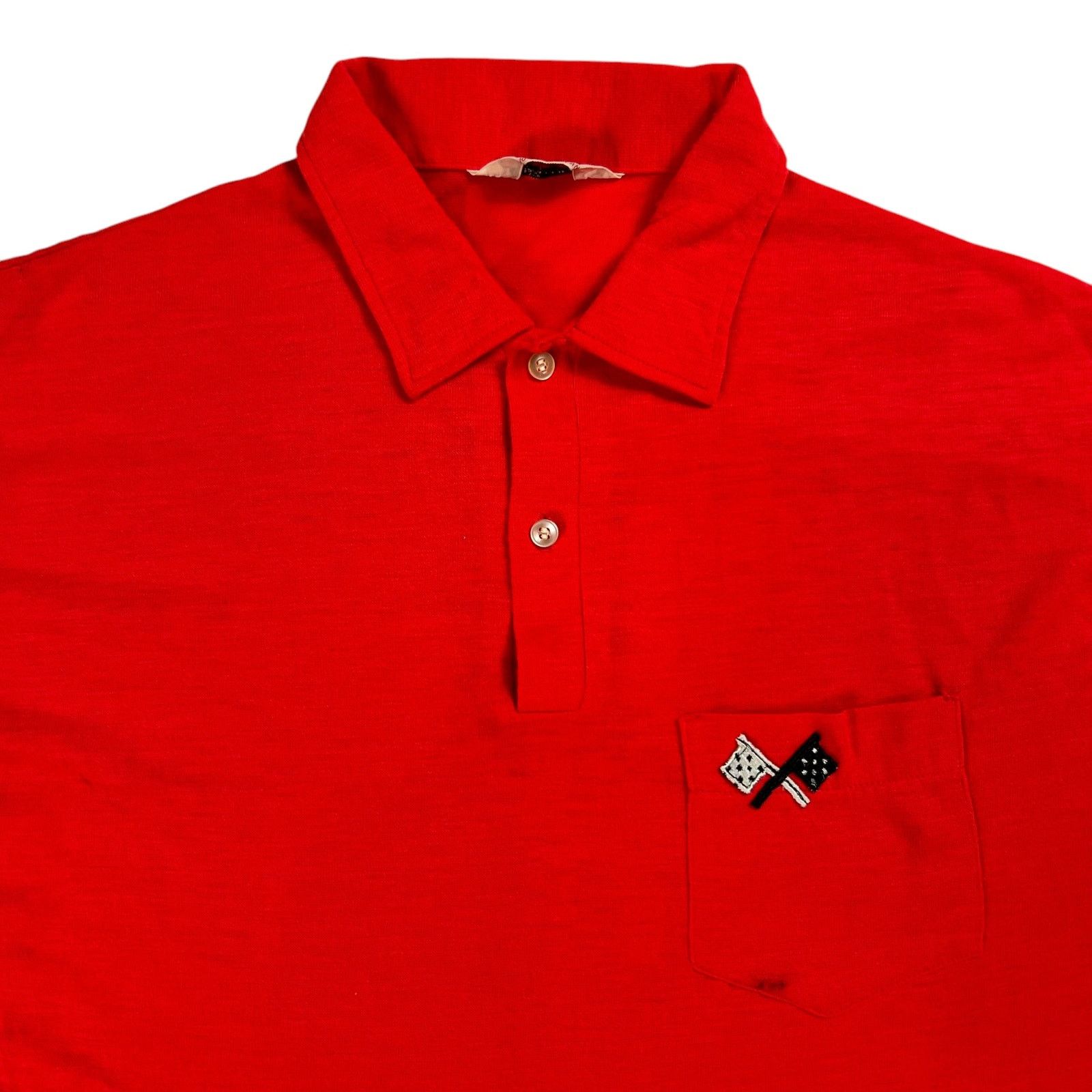 Vintage Vintage 1970s The International checkered flags polo shirt Size US L / EU 52-54 / 3 - 4 Thumbnail