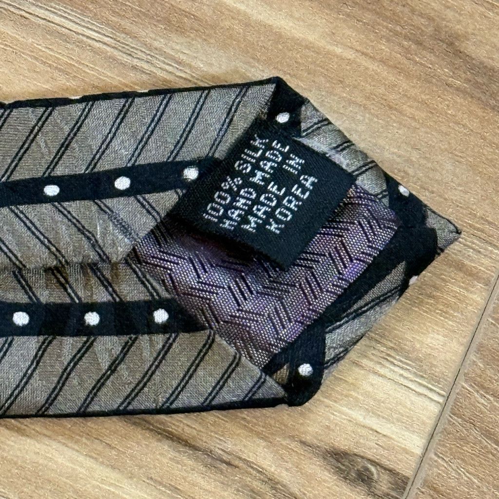 47 Brand Bruno Piattelli Men’s 100% Silk Tie 4” Wide Korea Size 26 - 4 Thumbnail