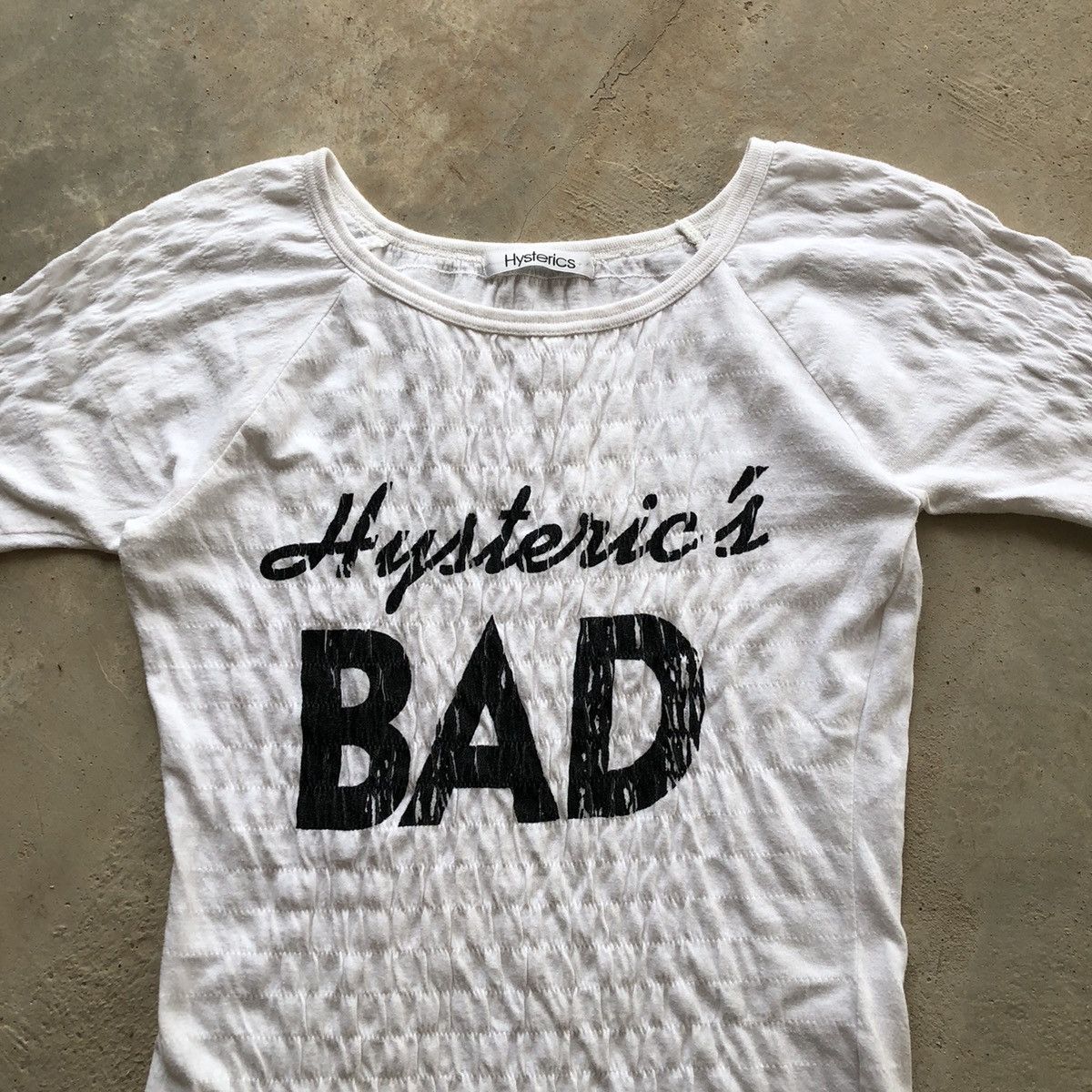 Hysteric Glamour HYSTERIC GLAMOUR Nice Design Ruched T-Shirt #2298 Size ONE SIZE - 2 Thumbnail