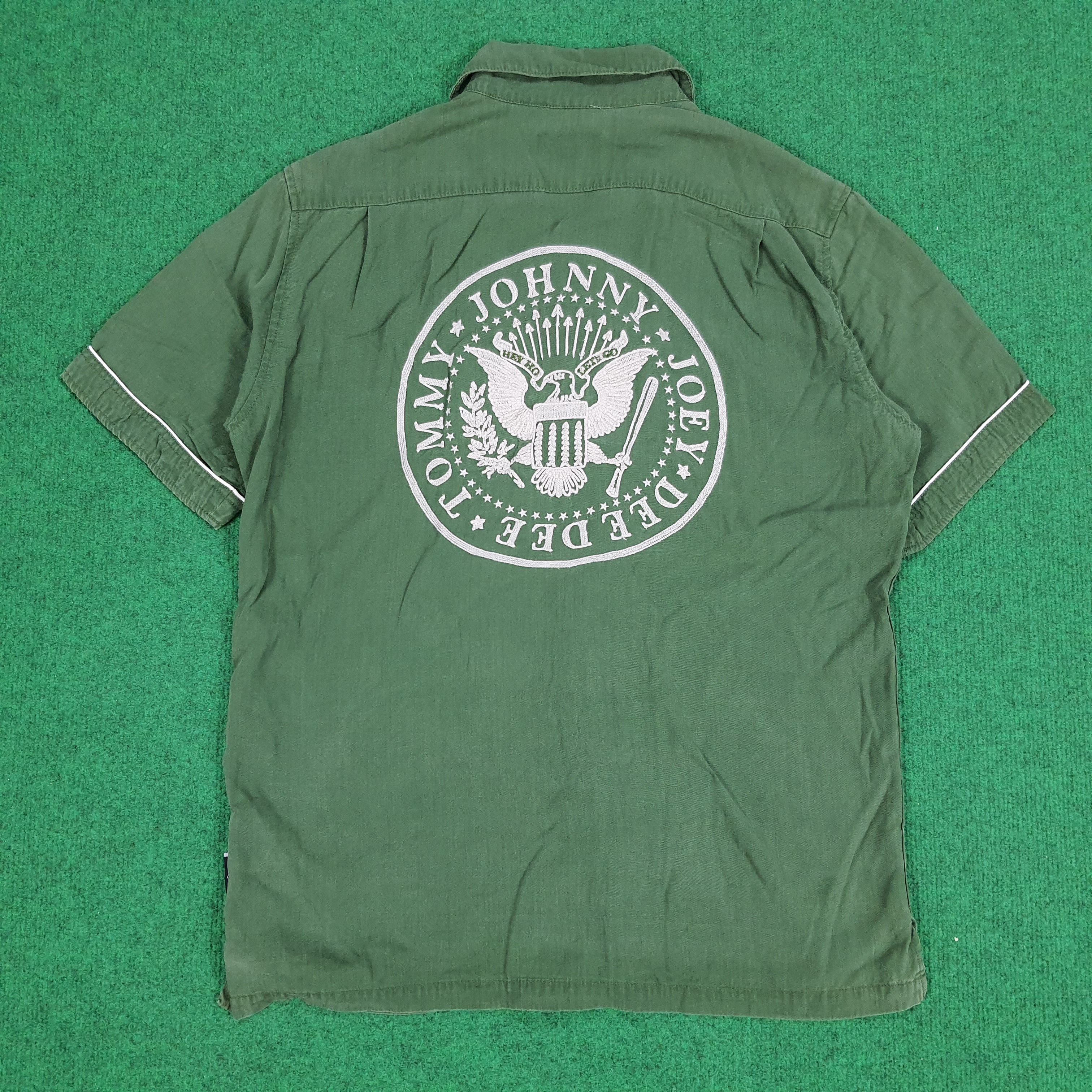 Hysteric Glamour × Japanese Brand × Vintage Vintage Hysteric Glamour Ramones Band Button Up Shirt Size US S / EU 44-46 / 1 - 1 Thumbnail