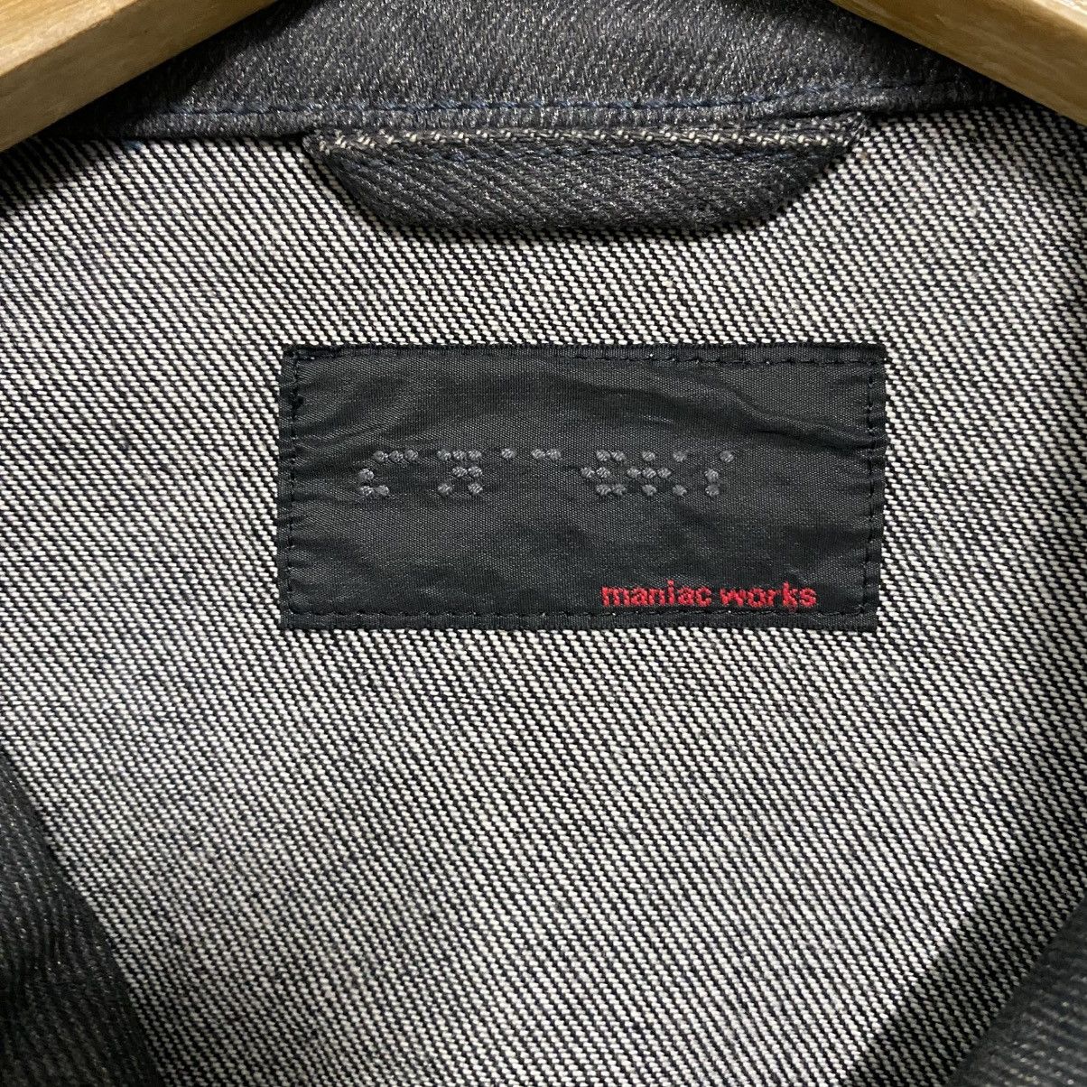 Le Grande Bleu (L.G.B.) Maniac Works Black Waxed Denim Biker Jacket Size US M / EU 48-50 / 2 - 17 Thumbnail