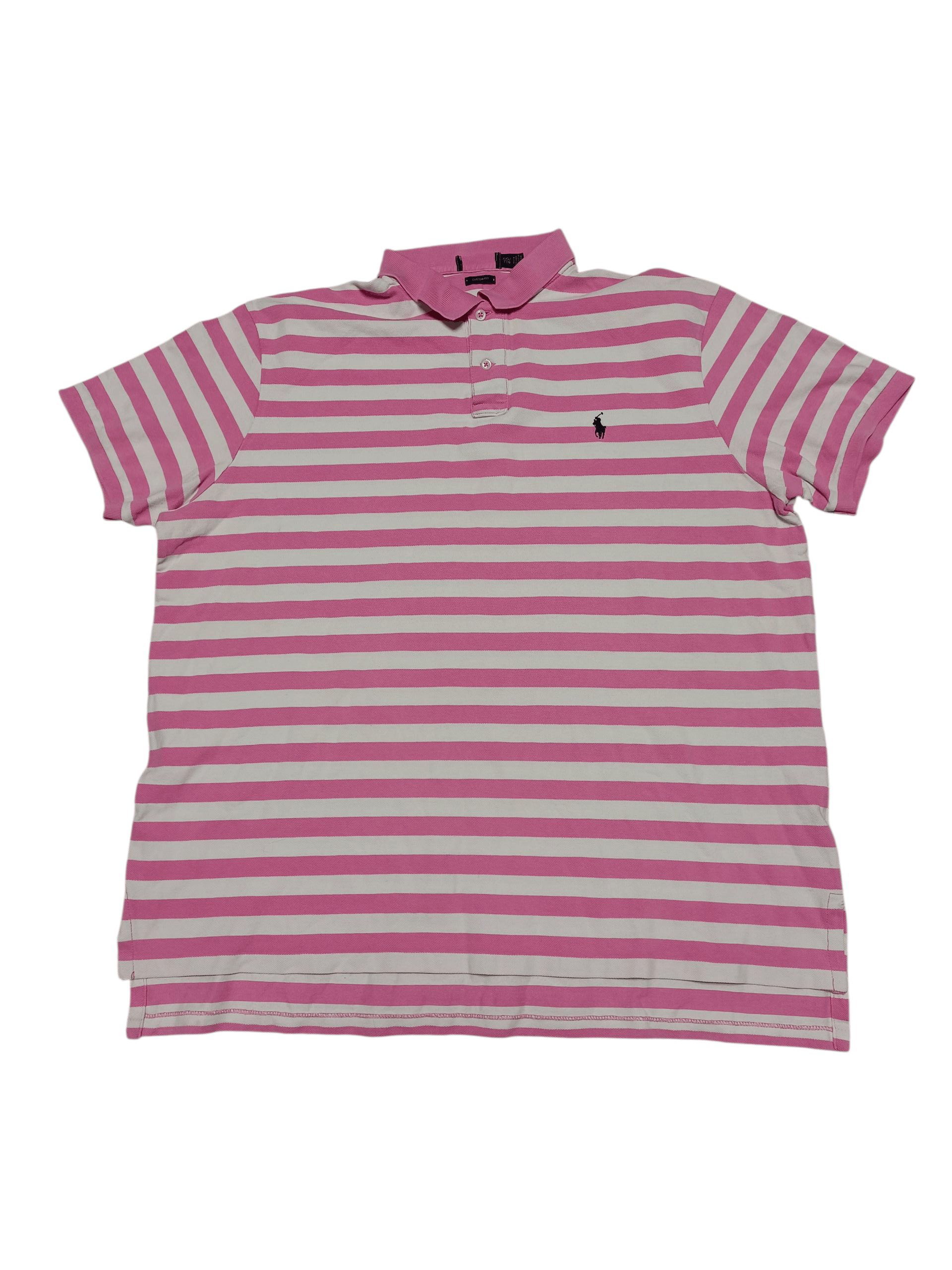 POLO RALPH LAUREN VINTAGE LUXURY OLDMONEY STRIPED POLO SHIRT