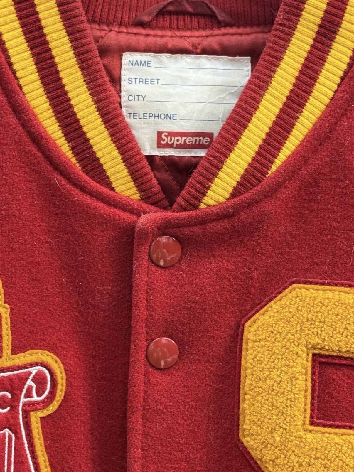 Supreme Supreme Team Varsity Wool Jacket Size US M / EU 48-50 / 2 - 3 Thumbnail
