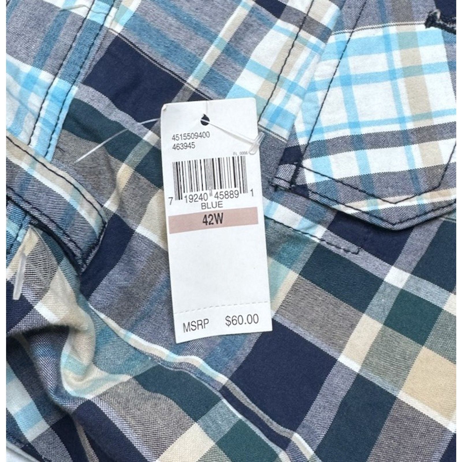 Izod NWT Izod Mens 42x10 Plaid Shorts Y2k Vintage Skater Retro Size US 42 / EU 58 - 10 Thumbnail