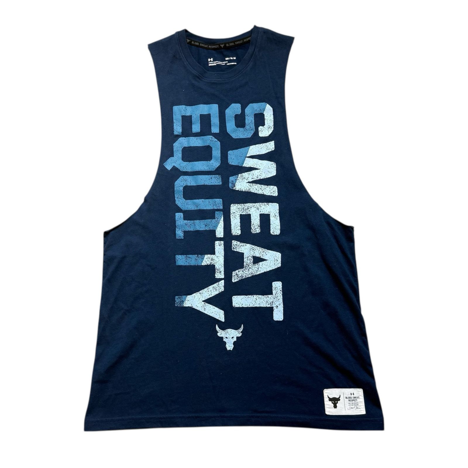 Under Armour Under Armour Navy Blue Sleeveless Muscle Tank Sweat Equity Size US M / EU 48-50 / 2 - 1 Thumbnail