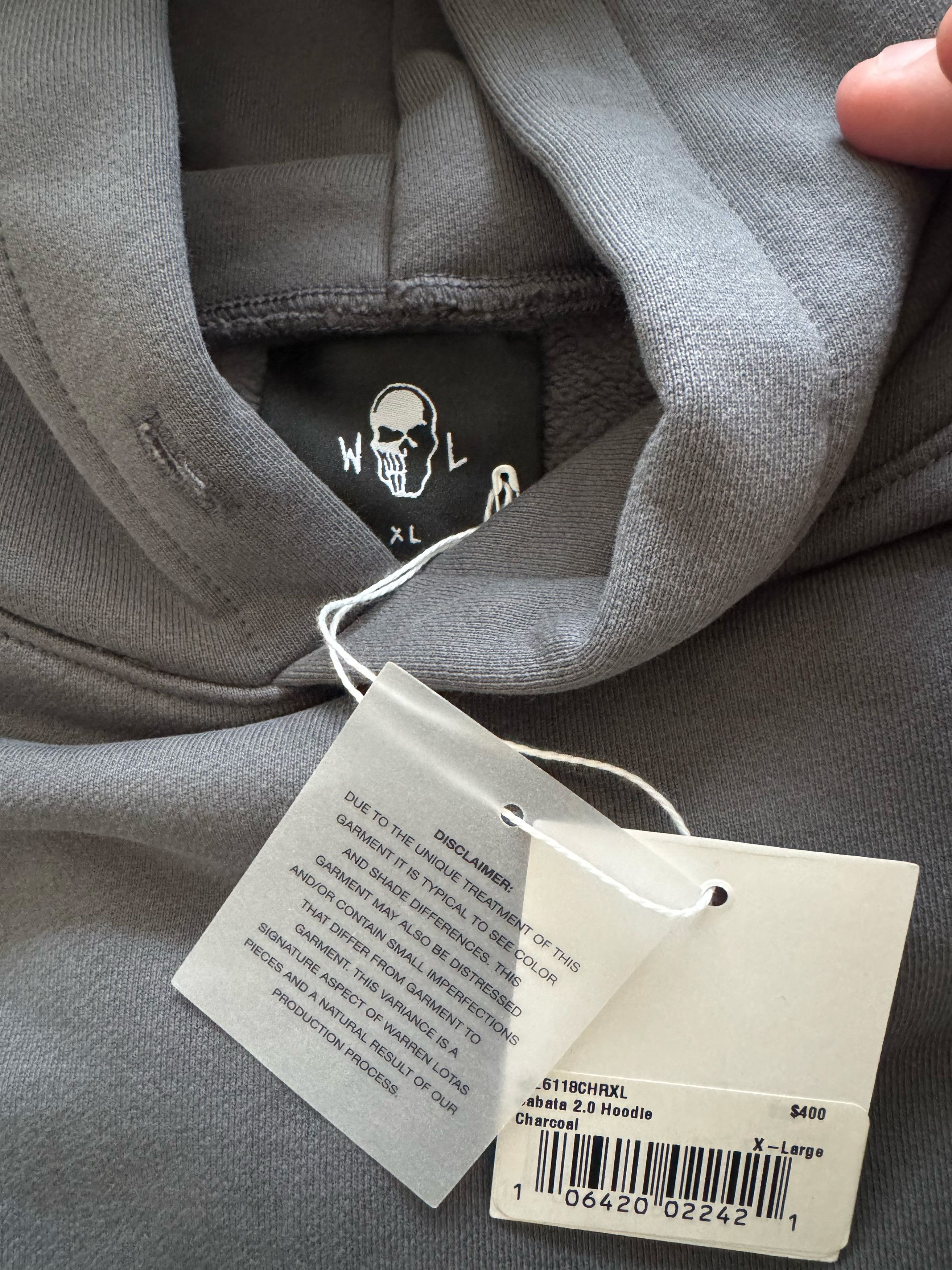 Warren Lotas Warren Lotas Sabata Charcoal Hoodie Sweatshirt Size US XL / EU 56 / 4 - 10 Thumbnail