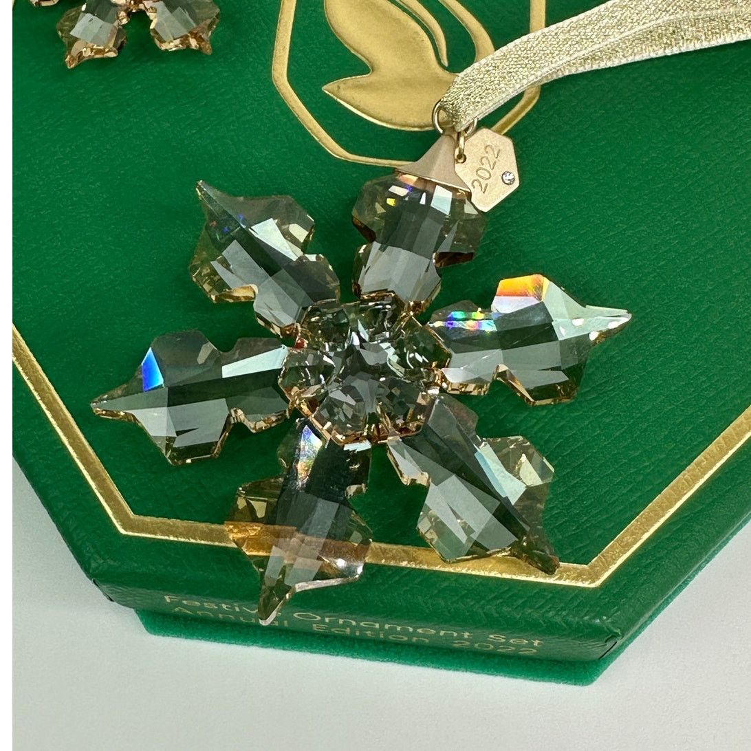Swarovski Swarovski Festive Annual Edition 2022 Ornament Set of 3 Size ONE SIZE - 5 Thumbnail