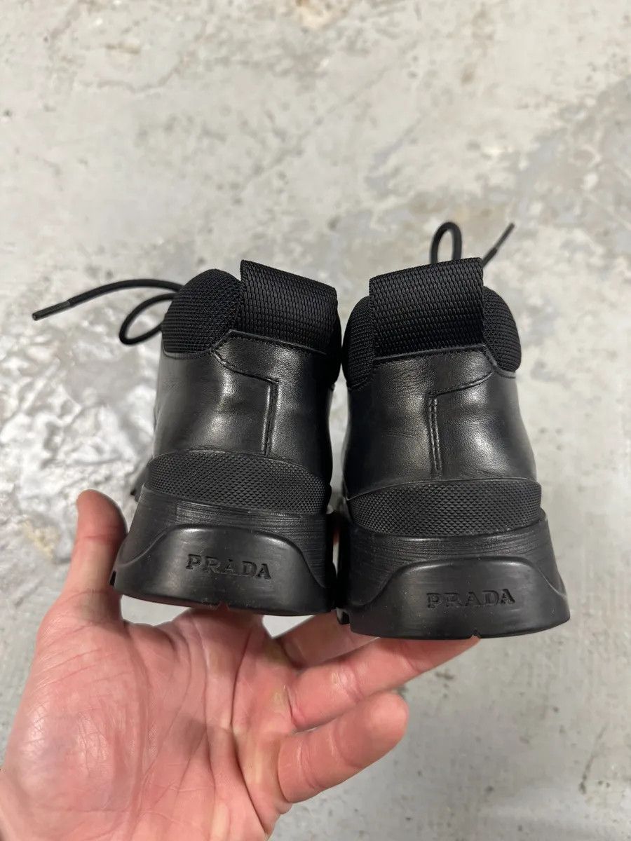 Prada AW1999 Prada Black Leather Derby Shoes Size US 8 / IT 38 - 9 Thumbnail
