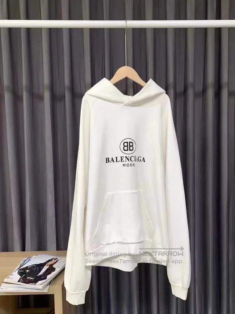Balenciaga Balenciaga Double B Printed Logo Hoodie Size US XL / EU 56 / 4 - 2 Thumbnail
