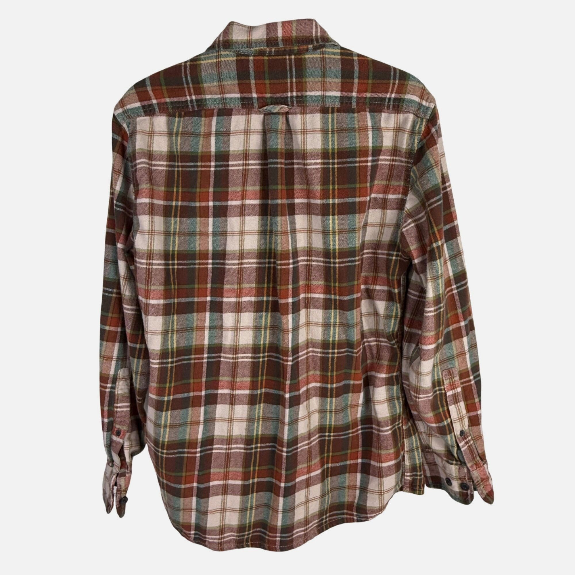 Eddie Bauer Eddie Bauer Women's Brown Multicolor Plaid Flannel Button-Fr Size M / US 6-8 / IT 42-44 - 4 Thumbnail