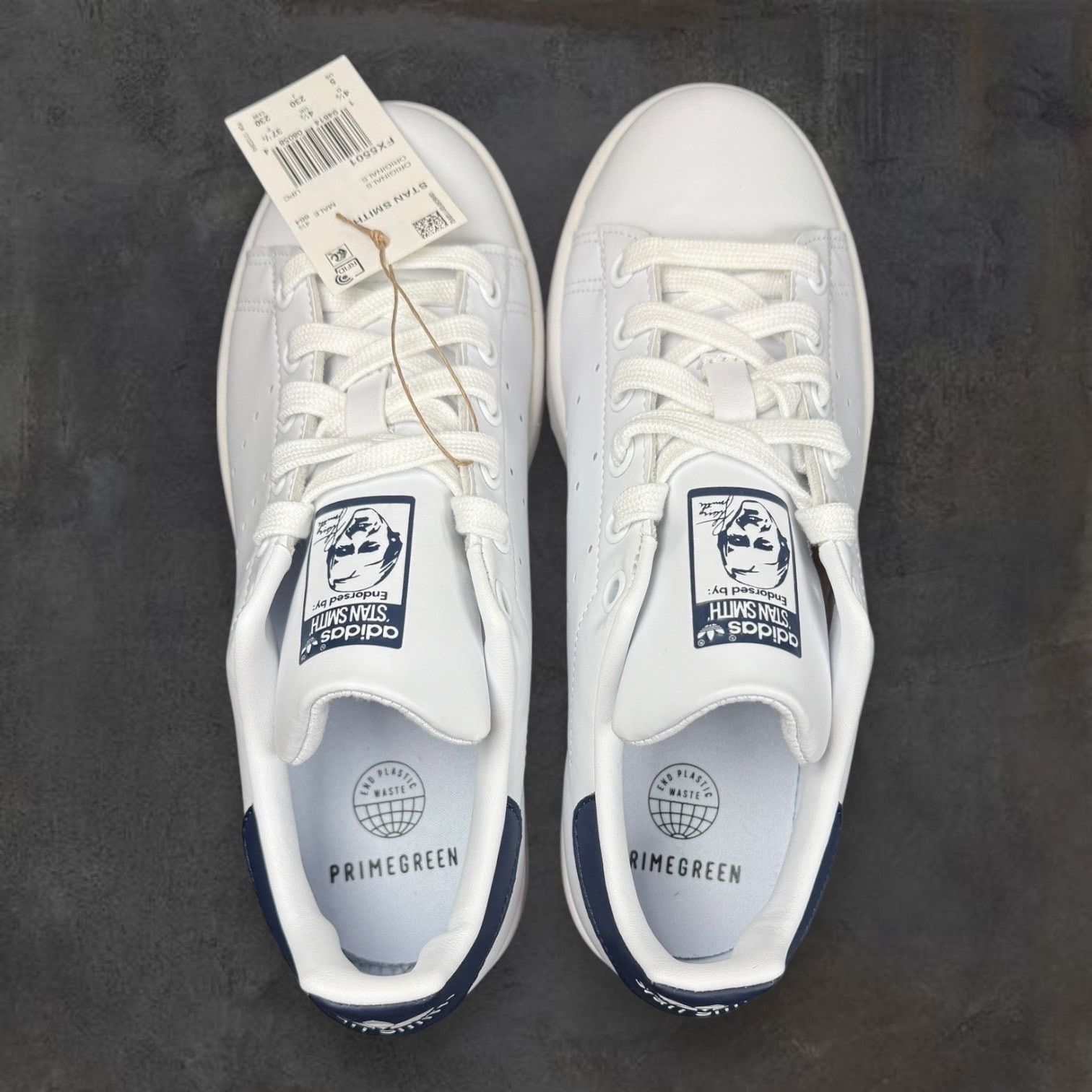 Adidas Adidas Originals Stan Smith White Navy Men's US 5 NWT NIB Size US 5 / EU 37 - 11 Thumbnail