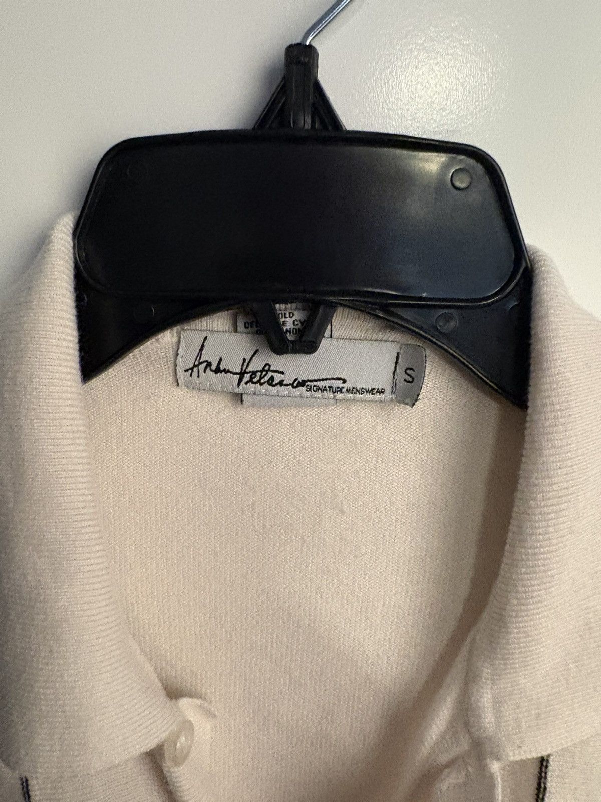 Other Andre Peter White Blue Striped Knit Button-Up Shirt Size S Size US S / EU 44-46 / 1 - 8 Thumbnail
