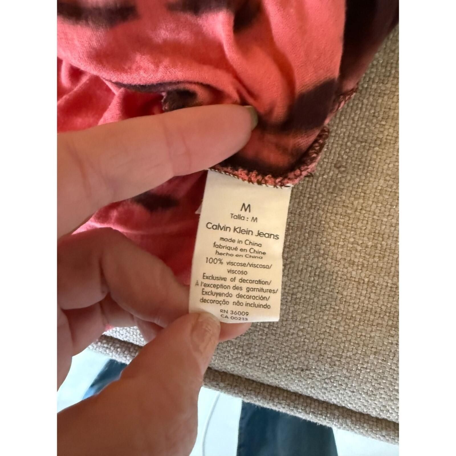 Other Calvin Klein Jeans Pink Brown Tie Dye Mini Dress M Size M / US 6-8 / IT 42-44 - 6 Thumbnail