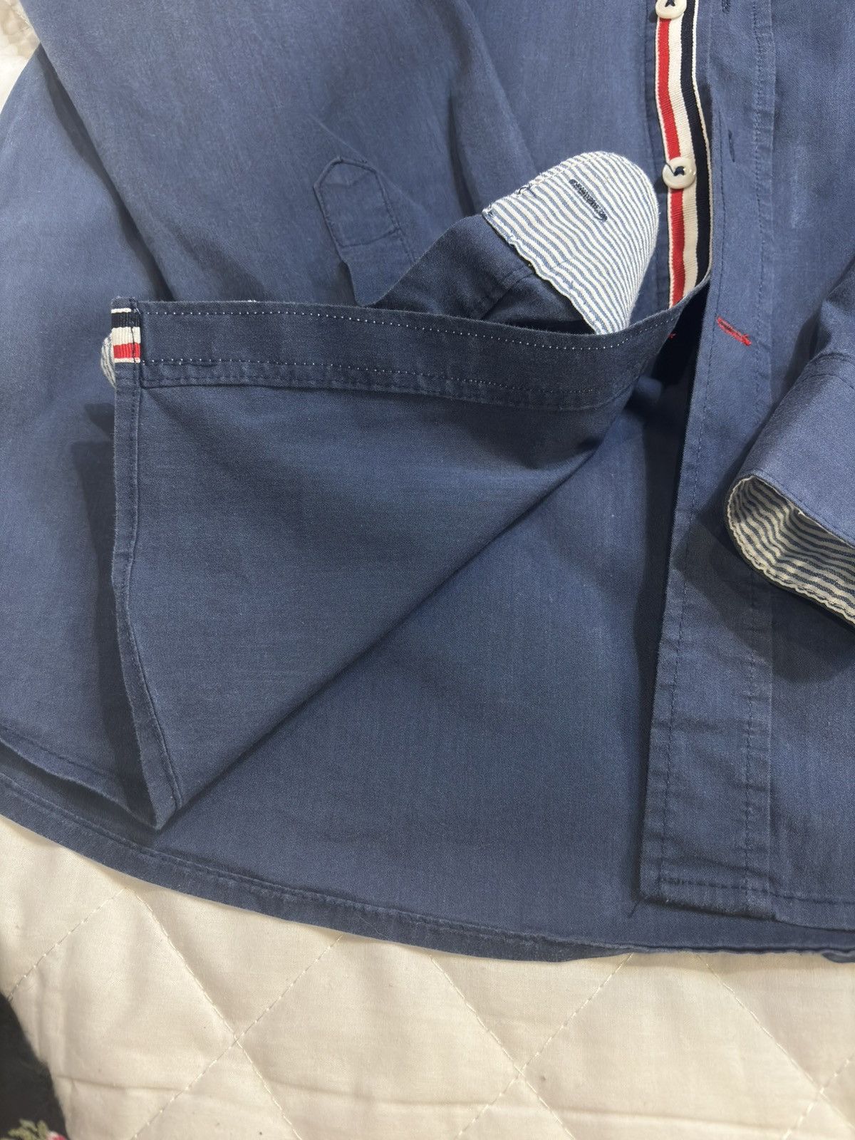 Other Navy button down Shirt.ms1041 Size US XS / EU 42 / 0 - 8 Thumbnail