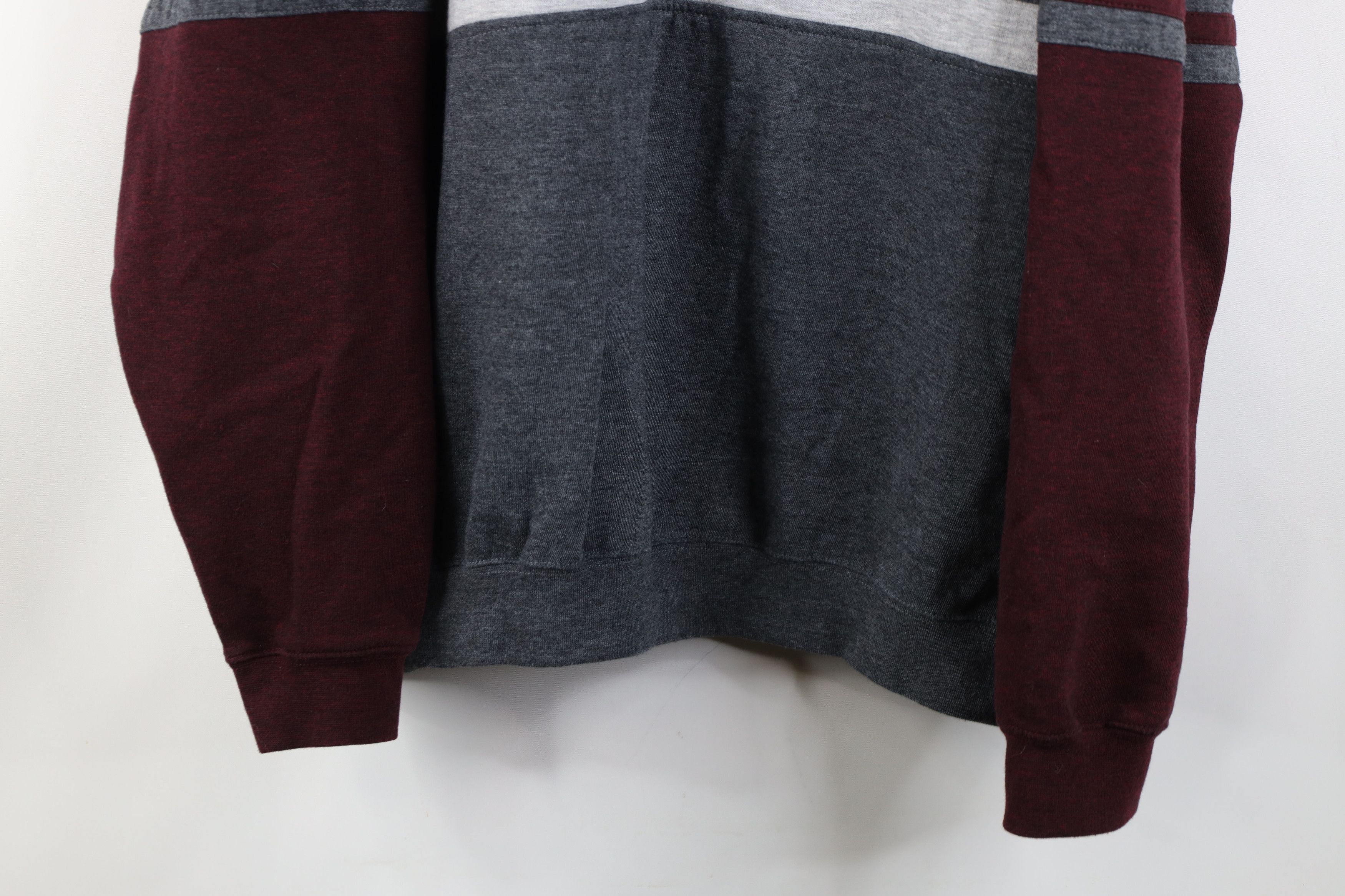 Vintage Vintage 90s Streetwear Block Collared Pullover Sweatshirt Size US XXL / EU 58 / 5 - 3 Thumbnail