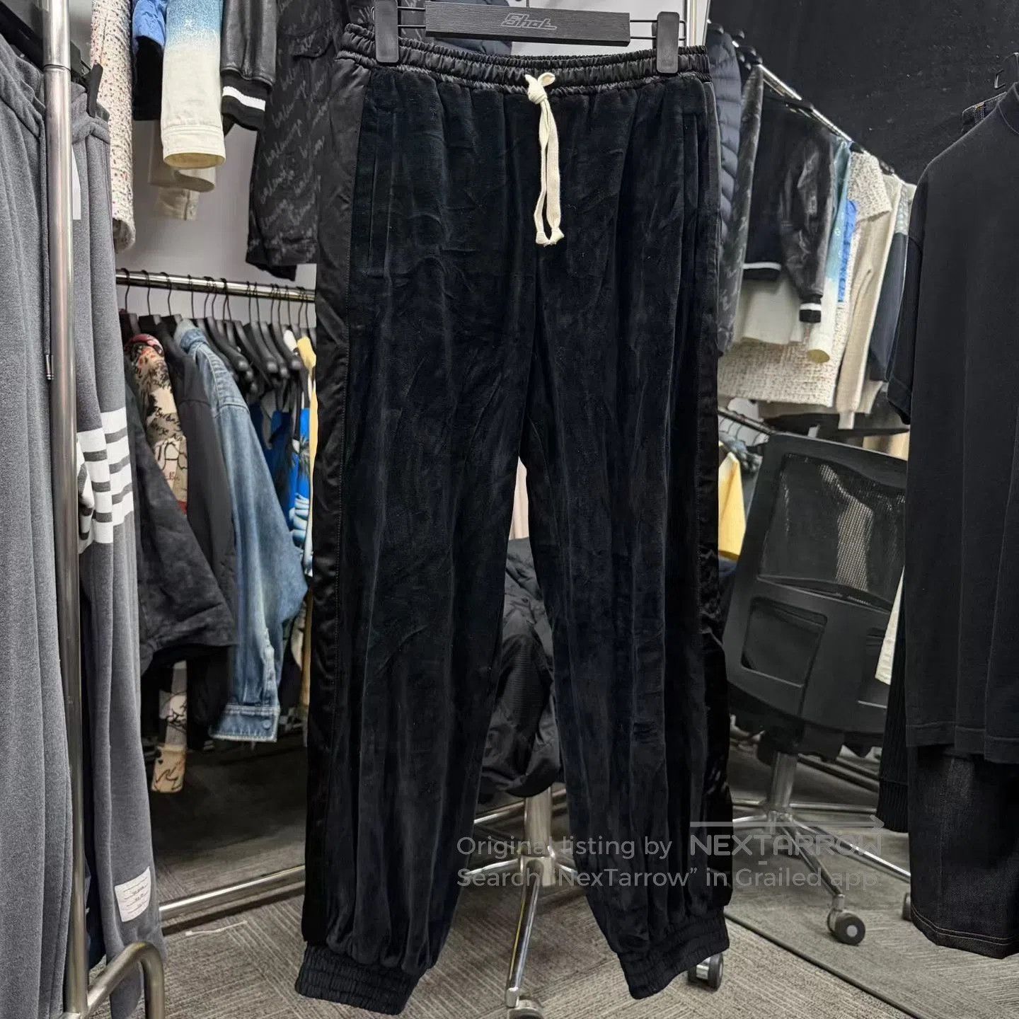 Gucci Gucci Black Velvet Trousers. Size 22" - 2 Thumbnail