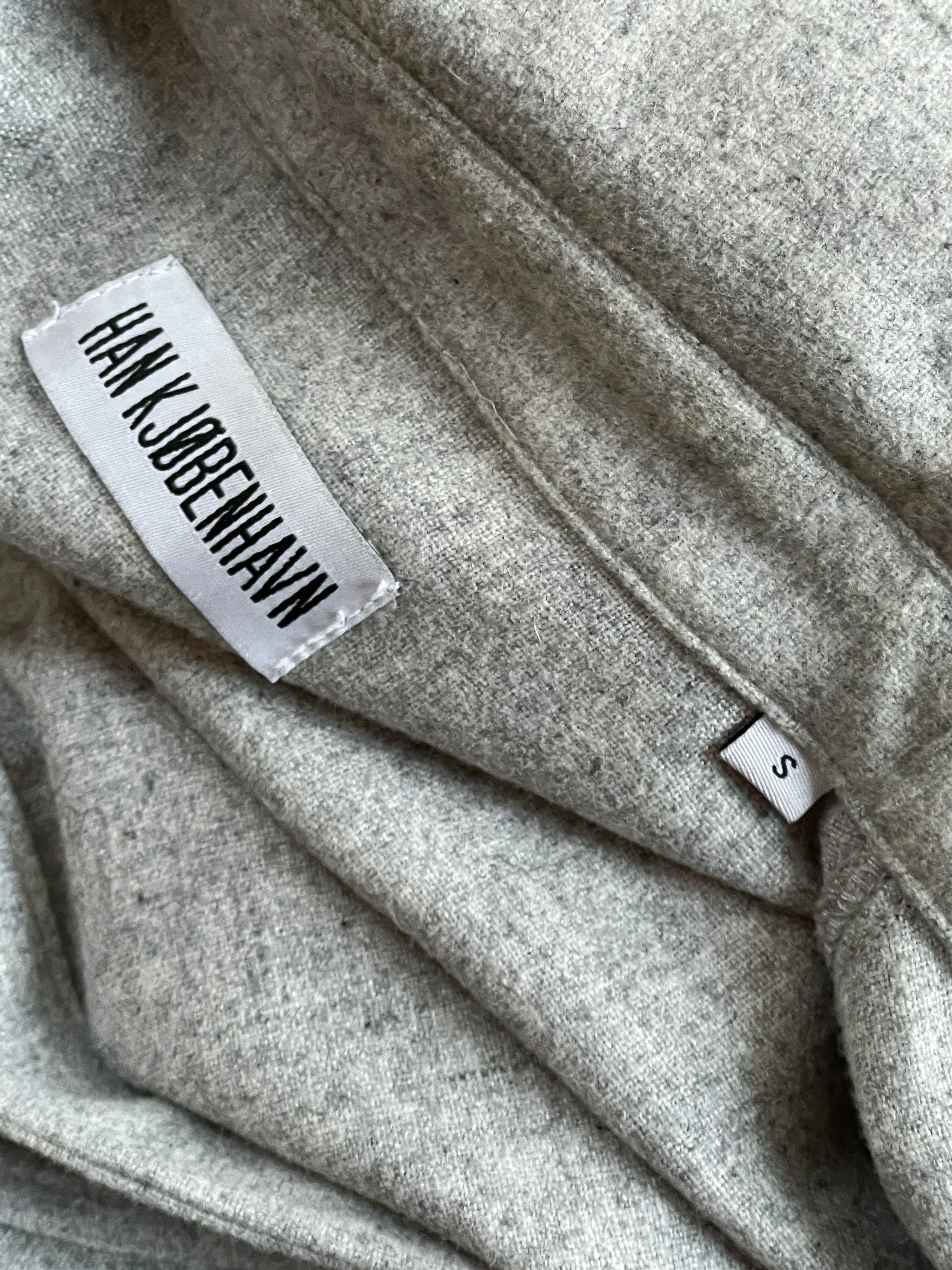 Han Kjobenhavn Han Kjobenhavn heather grey wool blend overshirt Size US S / EU 44-46 / 1 - 6 Thumbnail