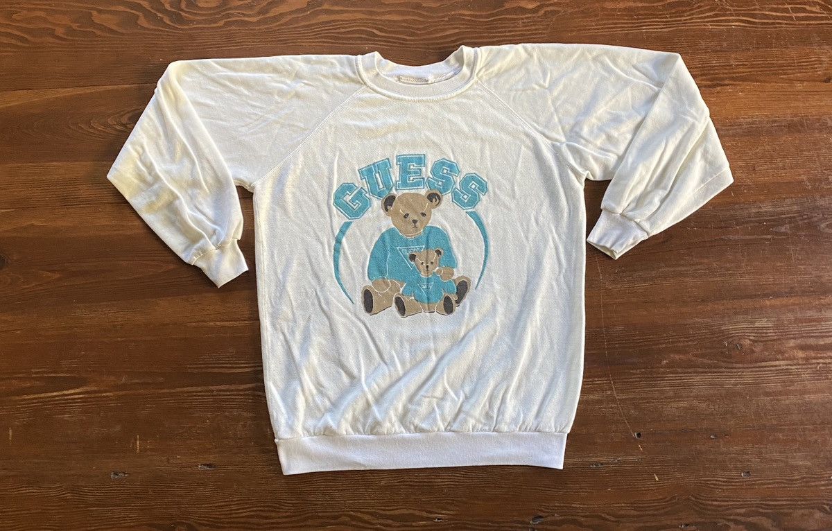 Guess Vintage 80’s Guess Teddy Bears Raglan Crewneck Sweatshirt Size US XS / EU 42 / 0 - 2 Thumbnail