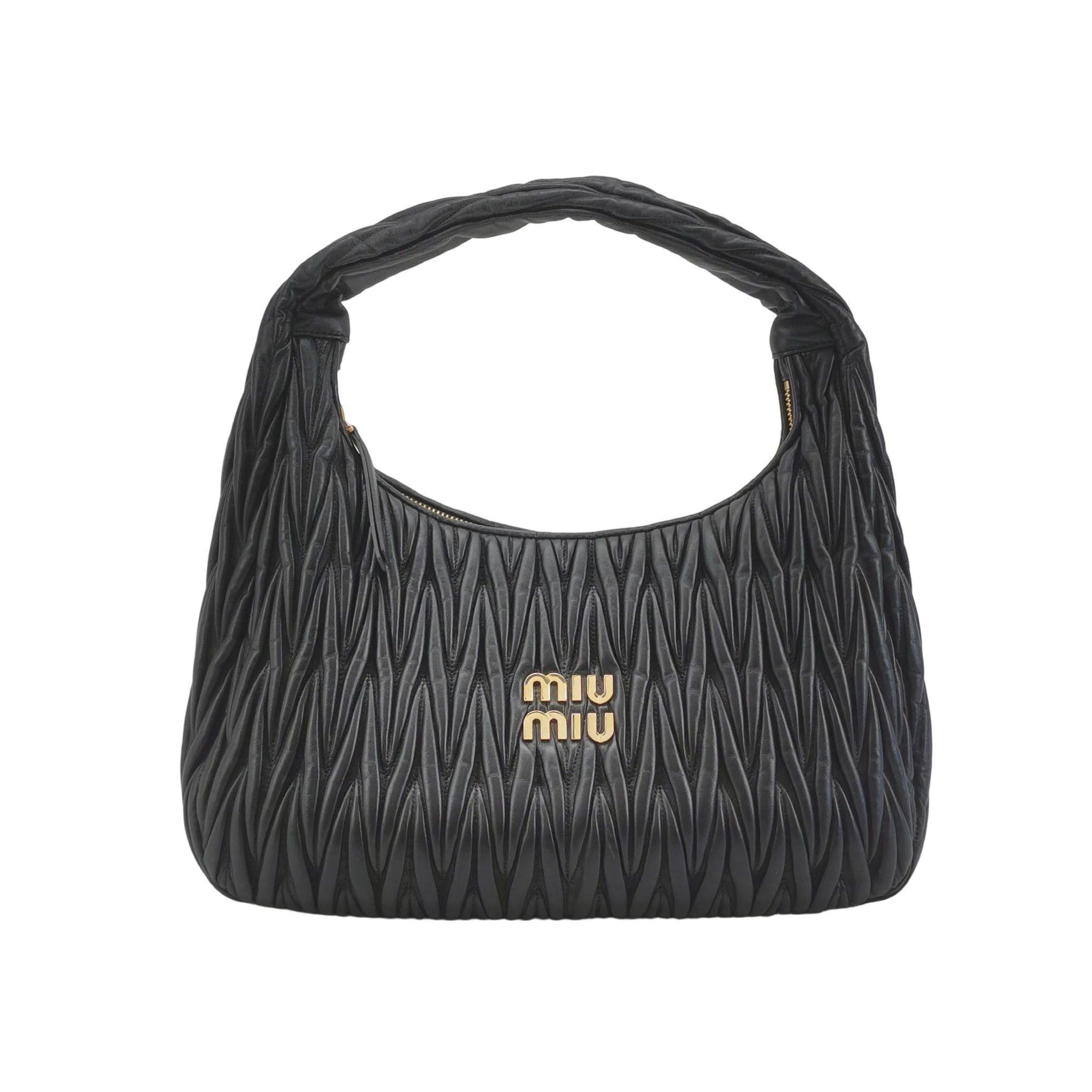 Miu Miu Miu Miu Wander Quilted Lambskin Leather Shoulder Bag Size ONE SIZE - 1 Thumbnail