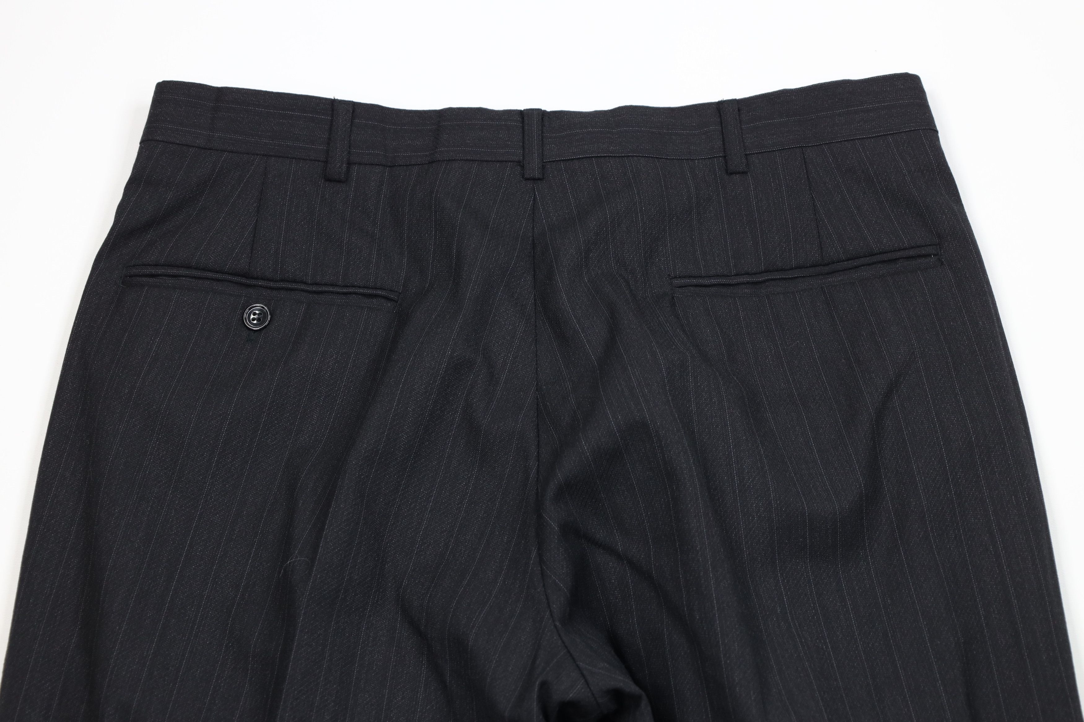 Vintage Vintage 90s Streetwear Striped Wide Leg Chino Pants Black Size US 32 / EU 48 - 10 Thumbnail