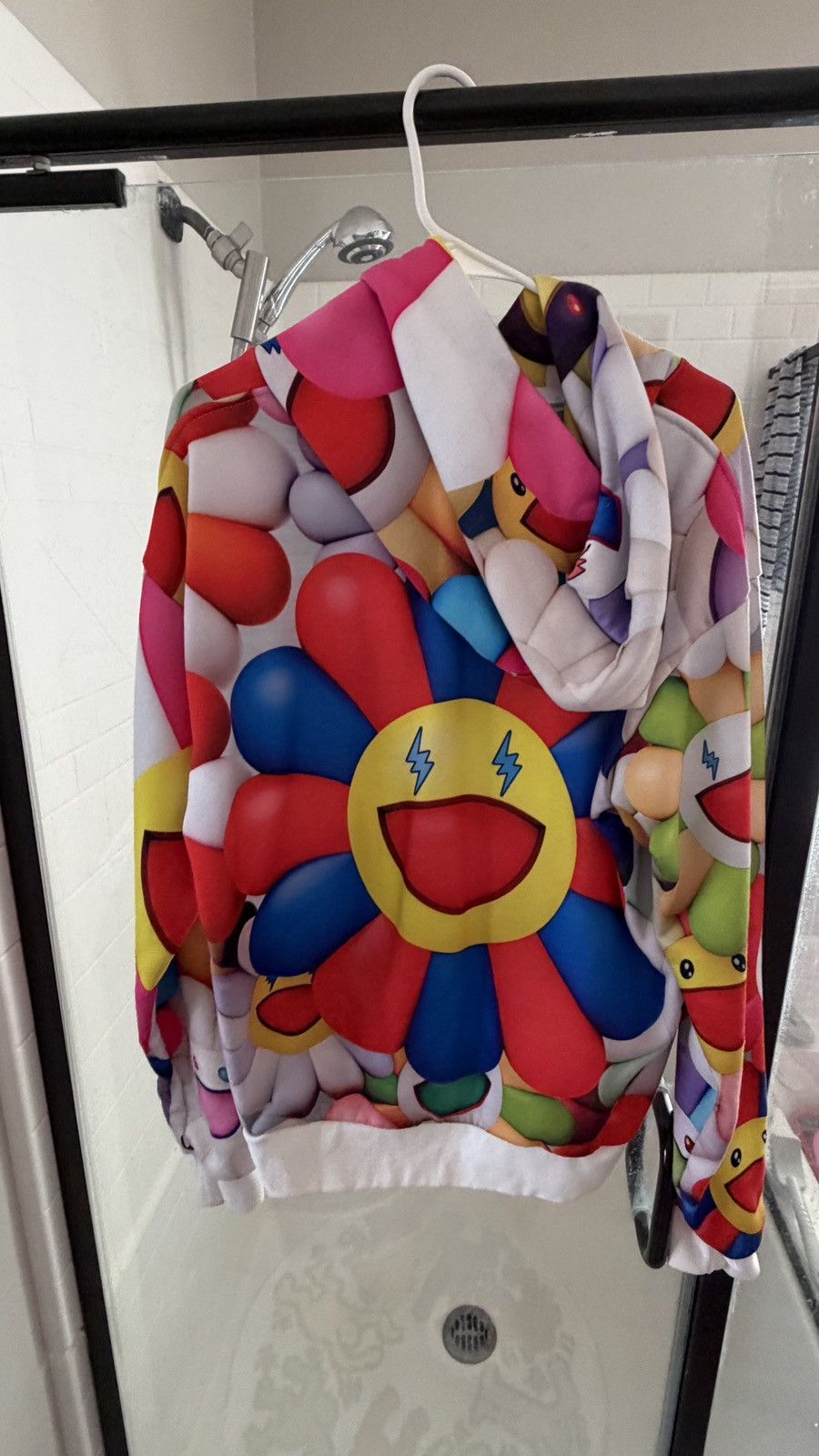 J Balvin × Takashi Murakami J Balvin Murakami Multicolor Fleece Pullover Hoodie Size M Size US M / EU 48-50 / 2 - 2 Thumbnail