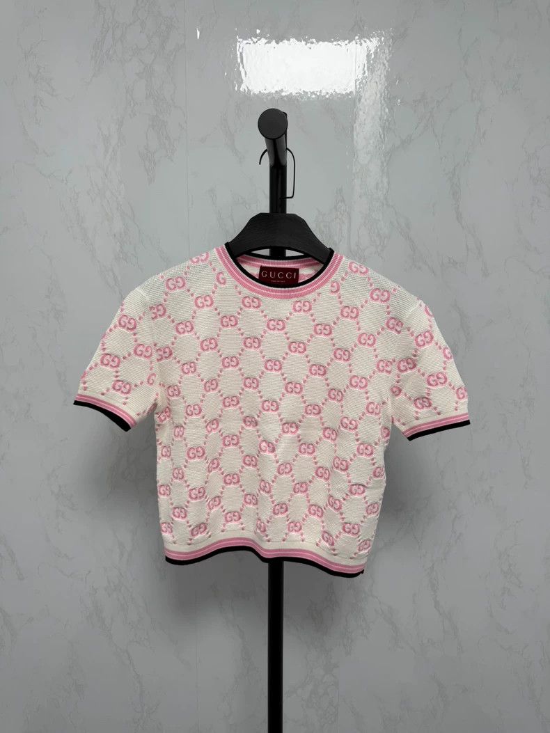Gucci Gucci New old flower full print pink and white color block Size XS / US 0-2 / IT 36-38 - 1 Thumbnail