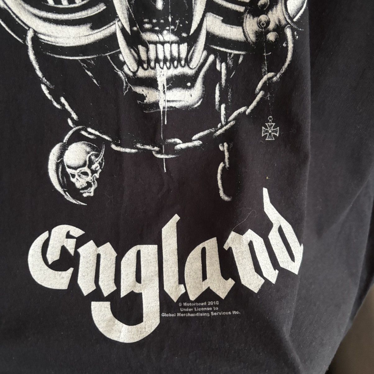 20471120 Vintage Motörhead "England" Snaggletooth T-Shirt 2010 Size US XL / EU 56 / 4 - 4 Thumbnail